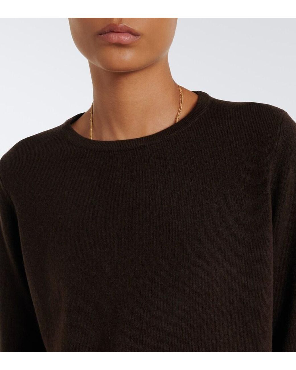 Jardin Des Orangers Black Ruffled Virgin Wool And Cashmere Sweater