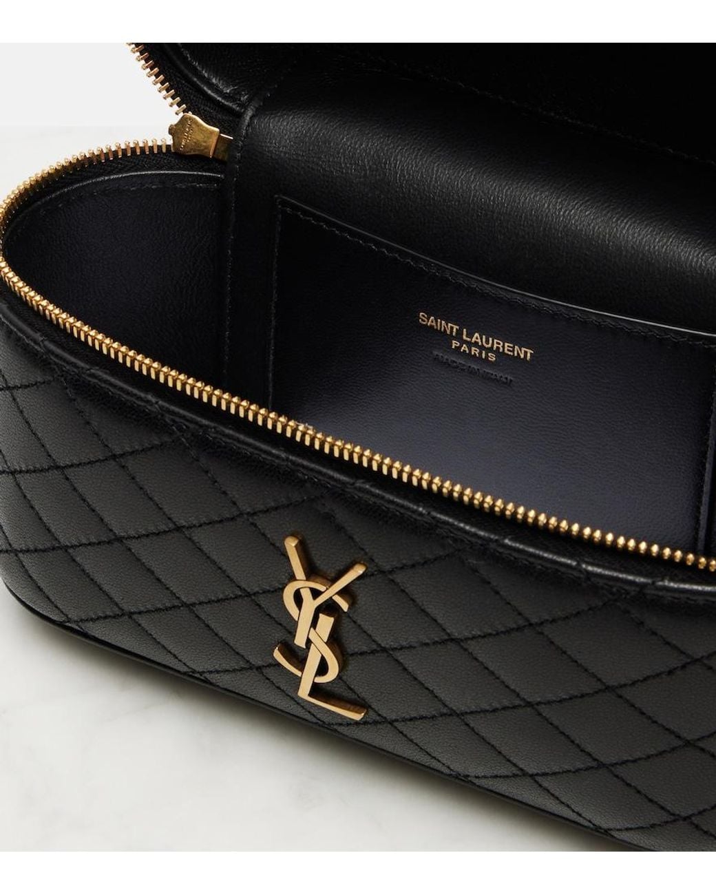 Saint Laurent Black Gaby Quilted Leather Bag