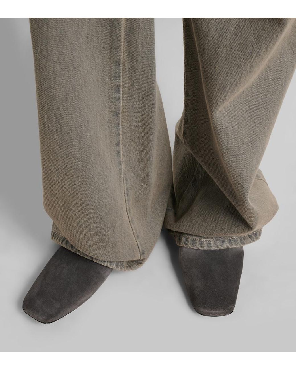 Max Mara Black Logo Suede Mules
