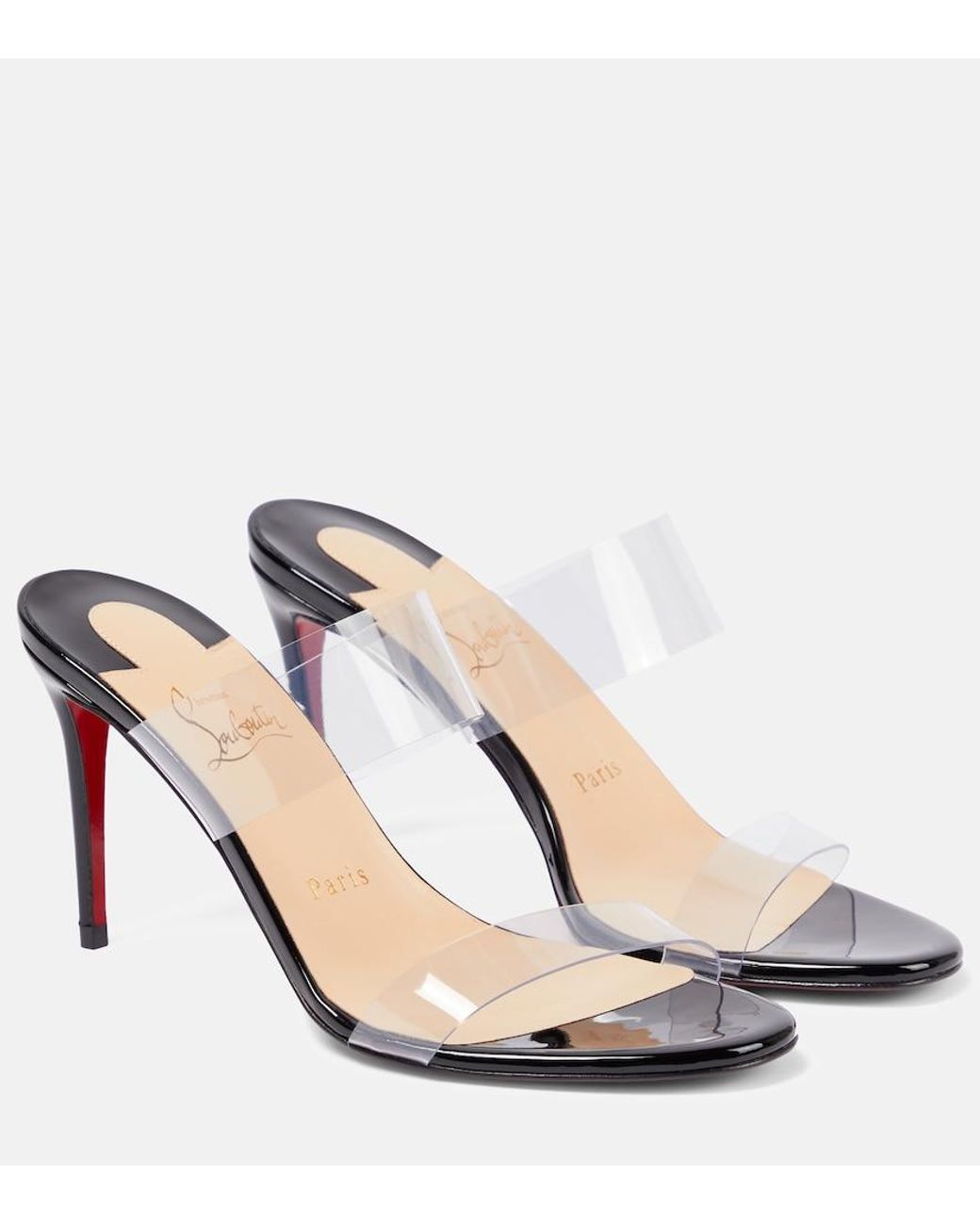 Christian Louboutin Natural Just Nothing Pvc Sandals