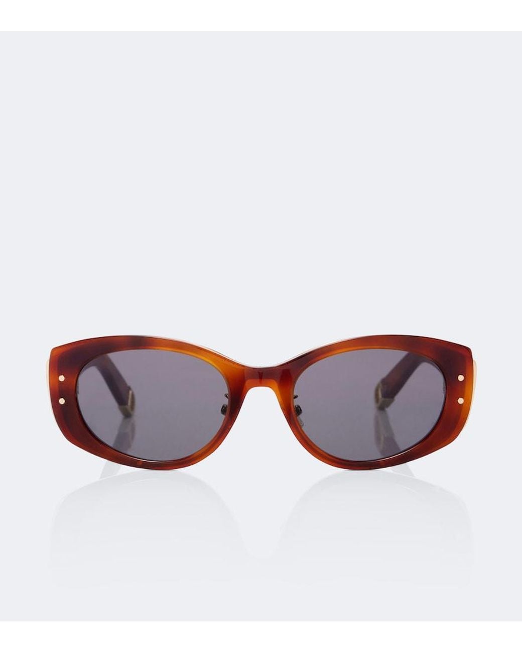 Dior Brown New Dior B1U Oval Sunglasses