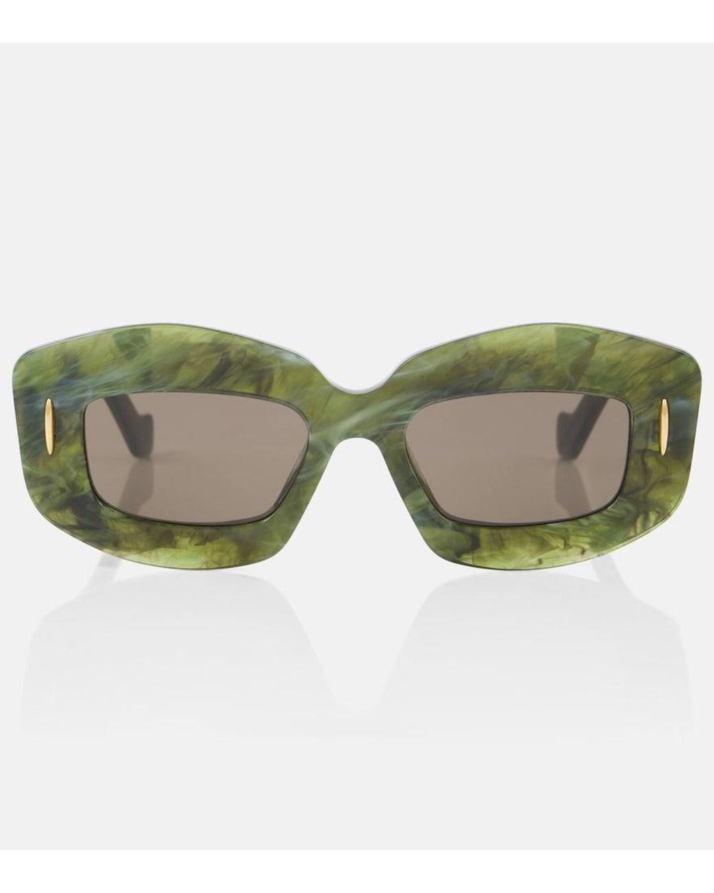 Loewe Green Screen Rectangular Sunglasses