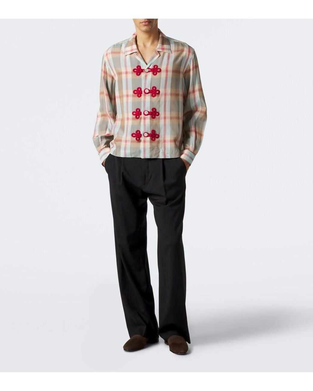 Bode Multicolor Canyon Checked Shirt for men