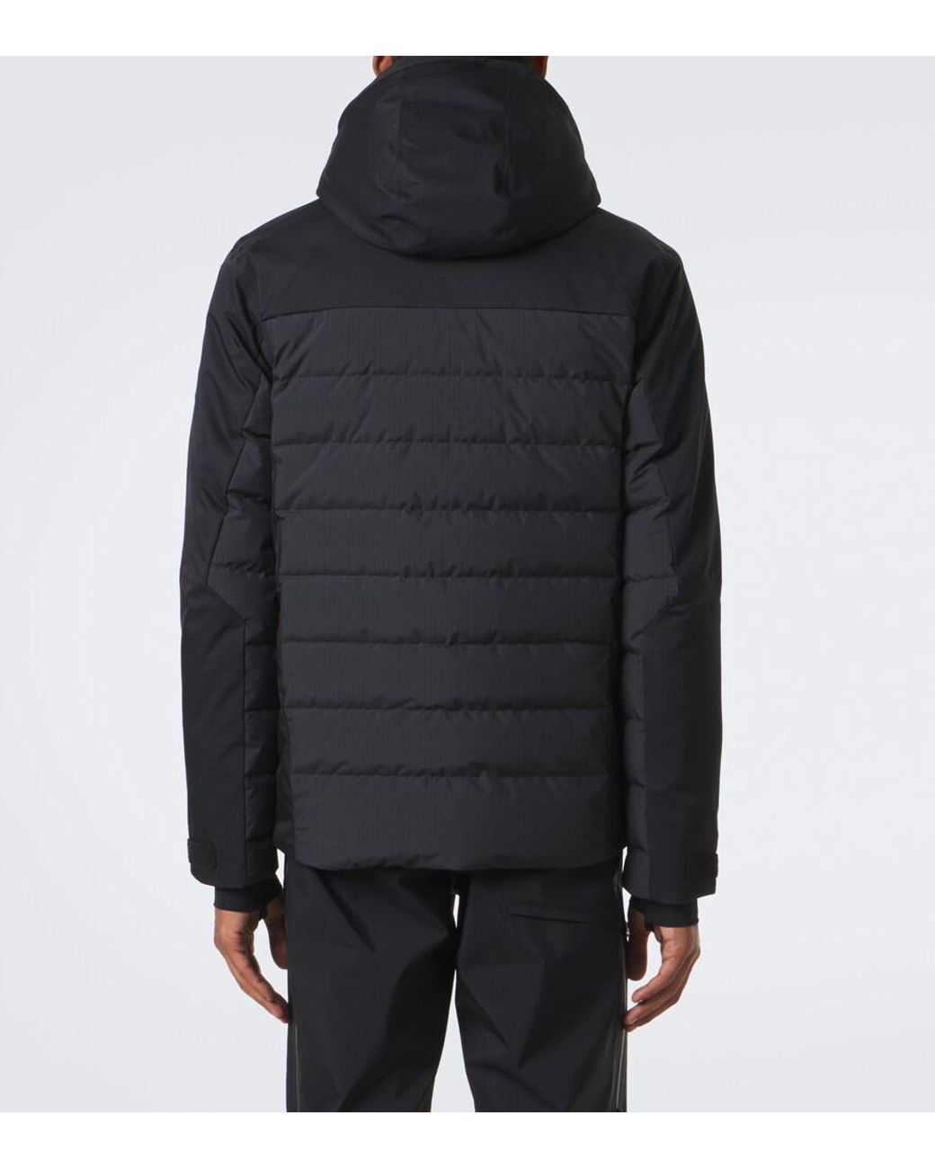 Peak Performance Black Shred Hooded Down Ski Jacket for men