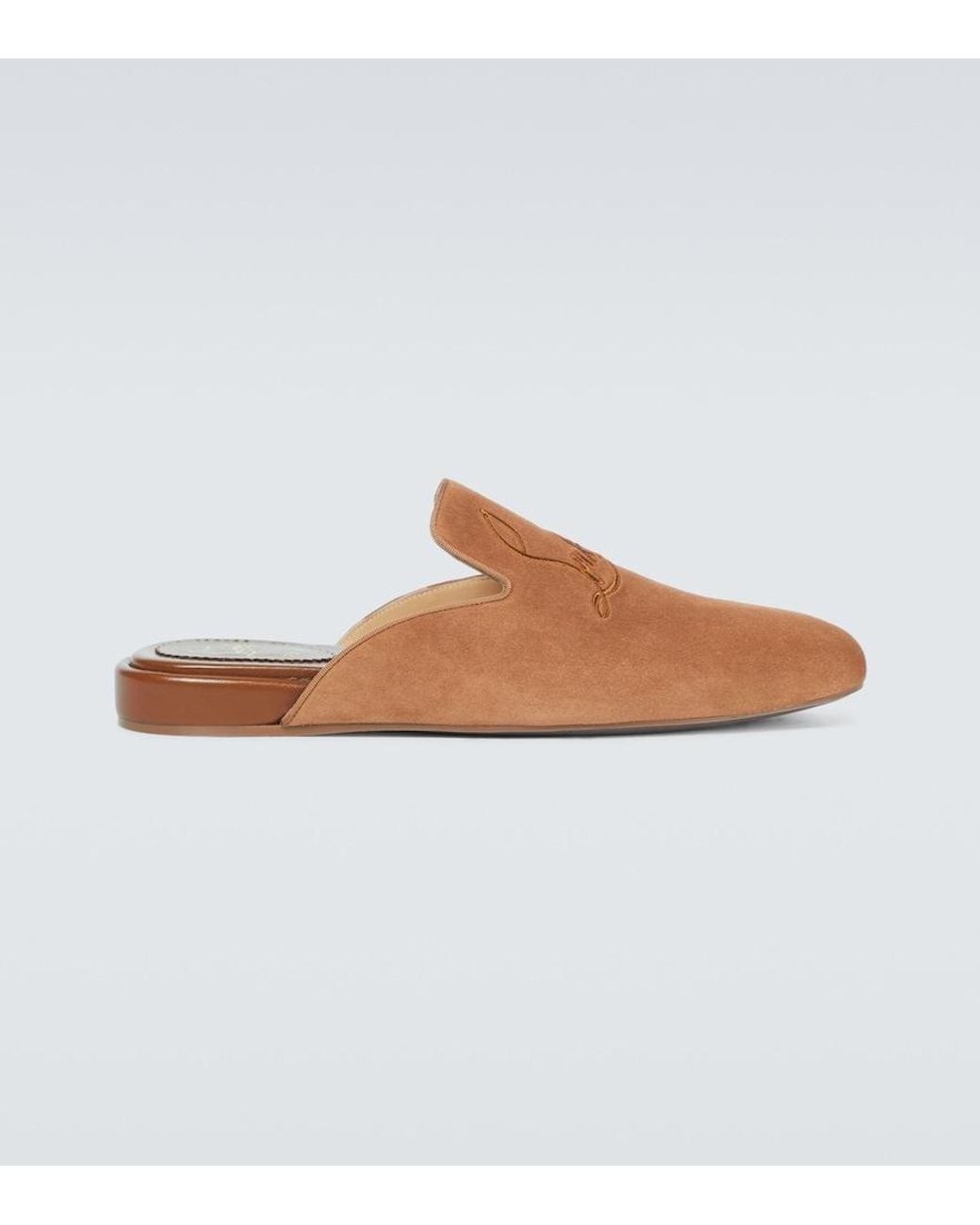 Christian Louboutin Brown Coolito Flat Mules for men