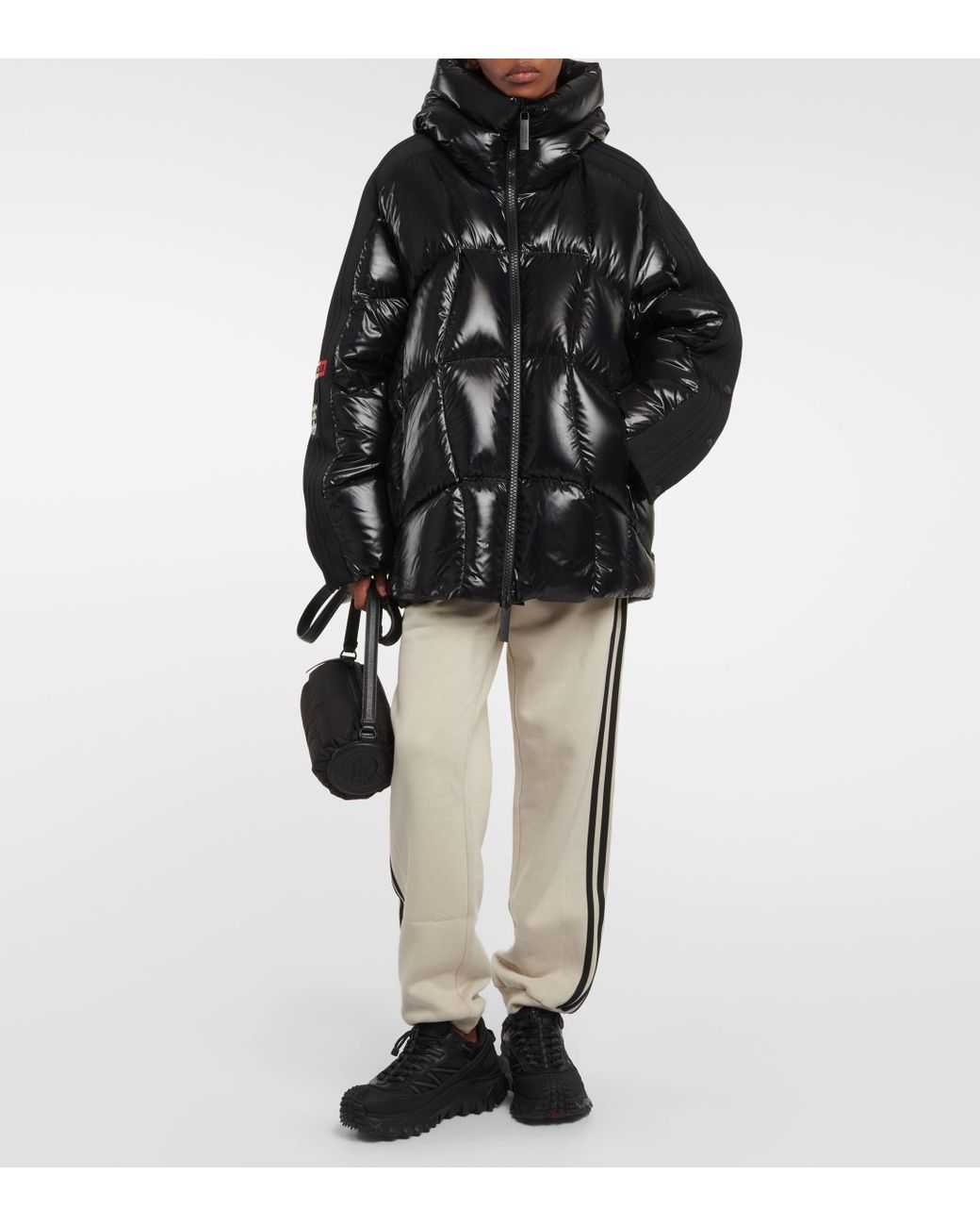 Moncler Genius X Adidas Beiser Down Jacket in Black | Lyst UK