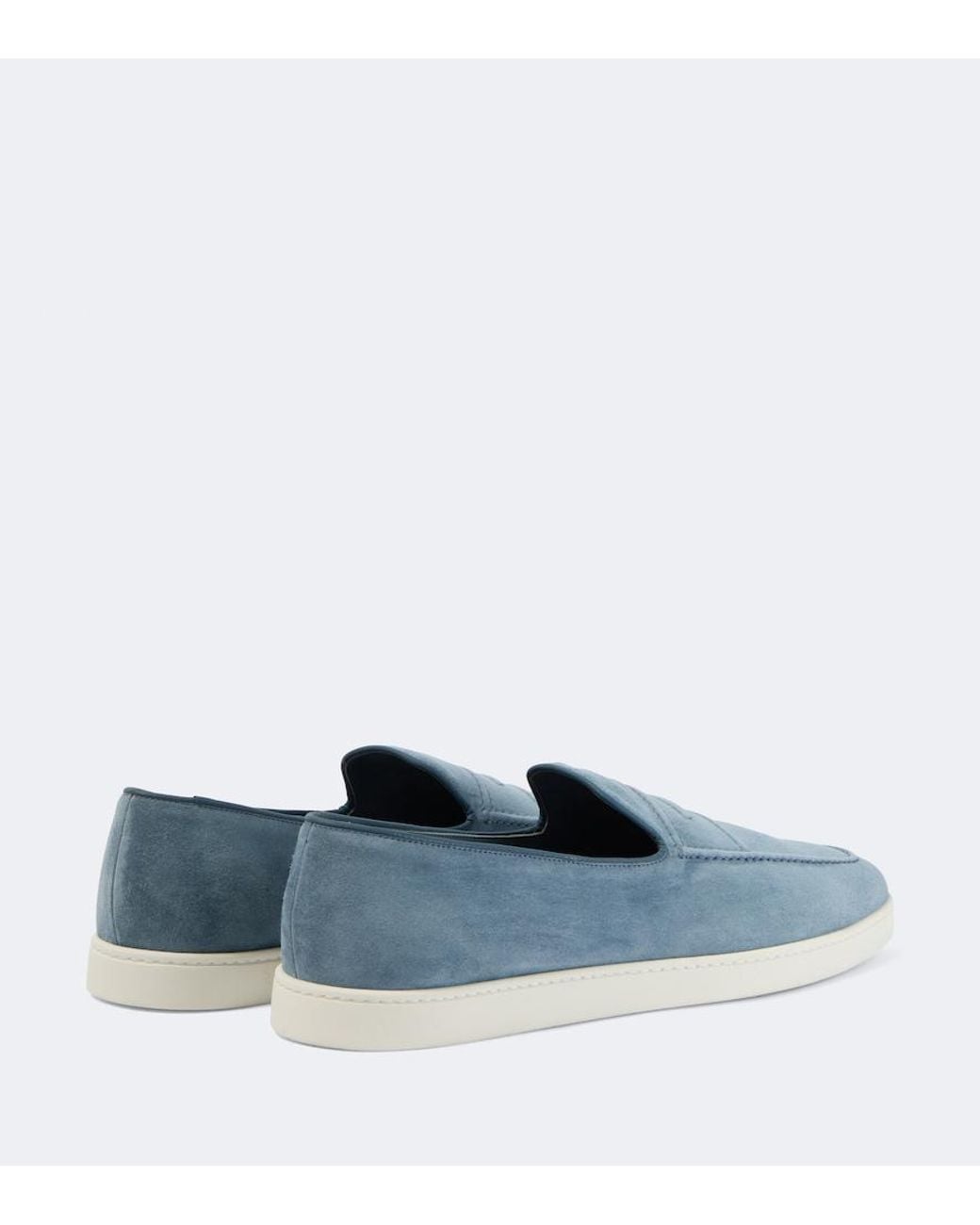 Church's Blue Pebbles Suede Penny Loafers for men