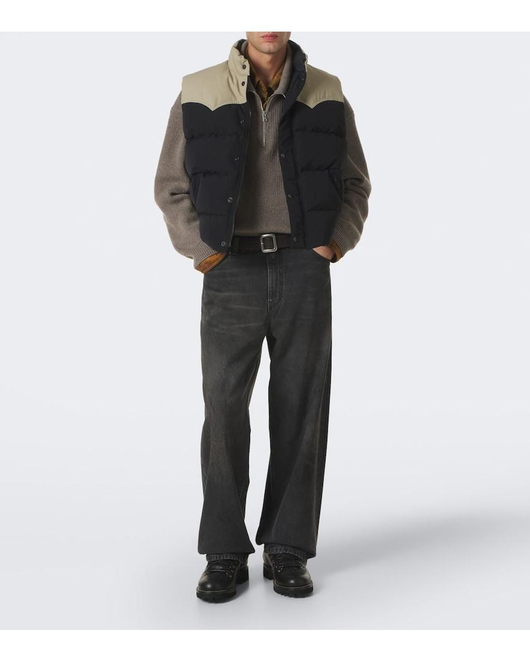 Canada Goose Black Douglas Cotton-Blend Down Vest for men