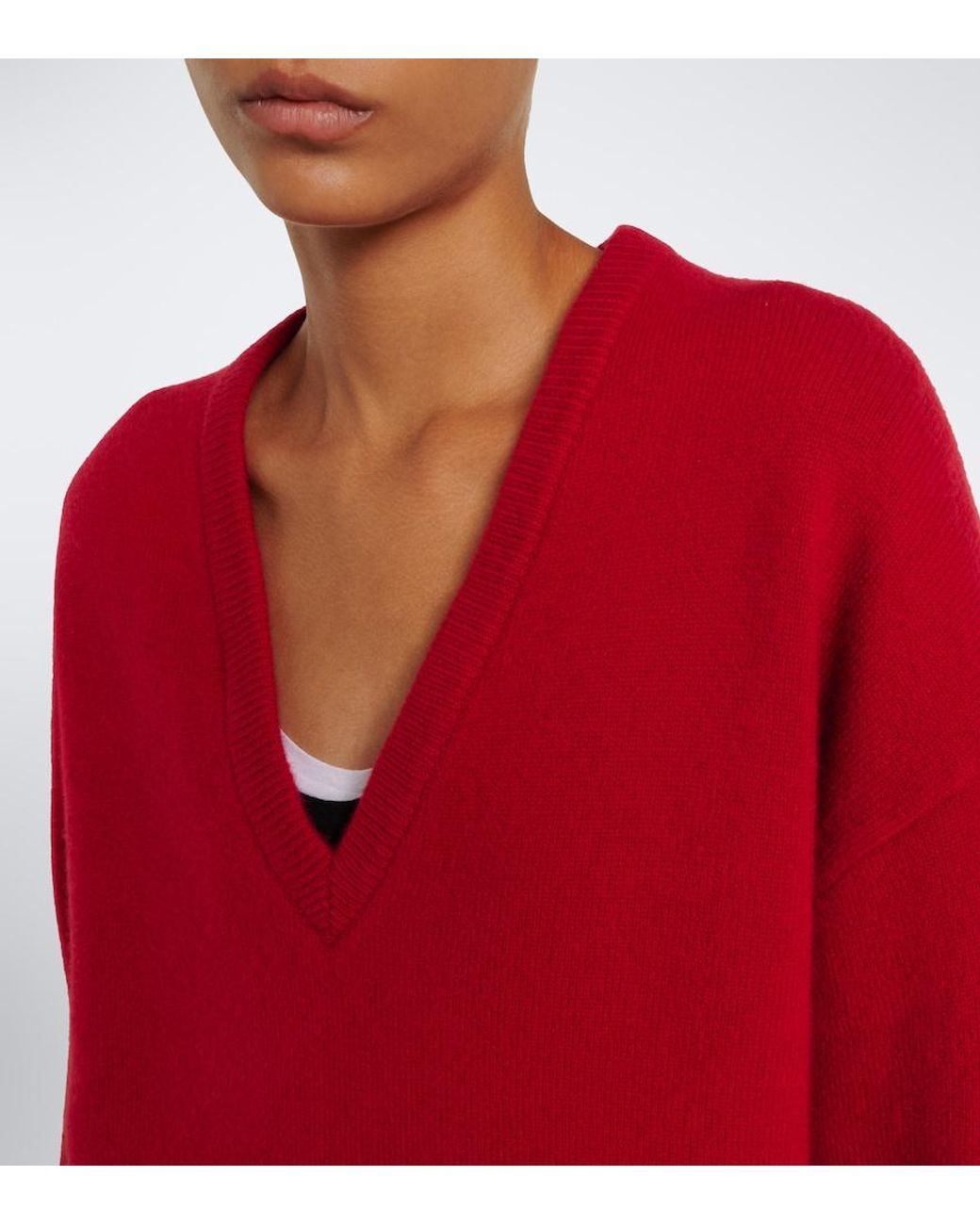 Extreme Cashmere Red N°457 Jack Cashmere-Blend Sweater