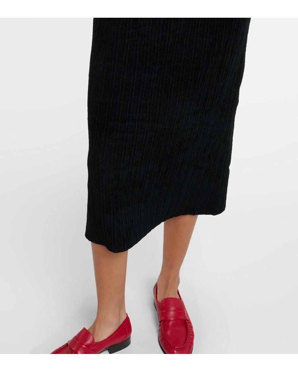 Proenza Schouler Black Label Lindsey Midi Turtleneck Dress