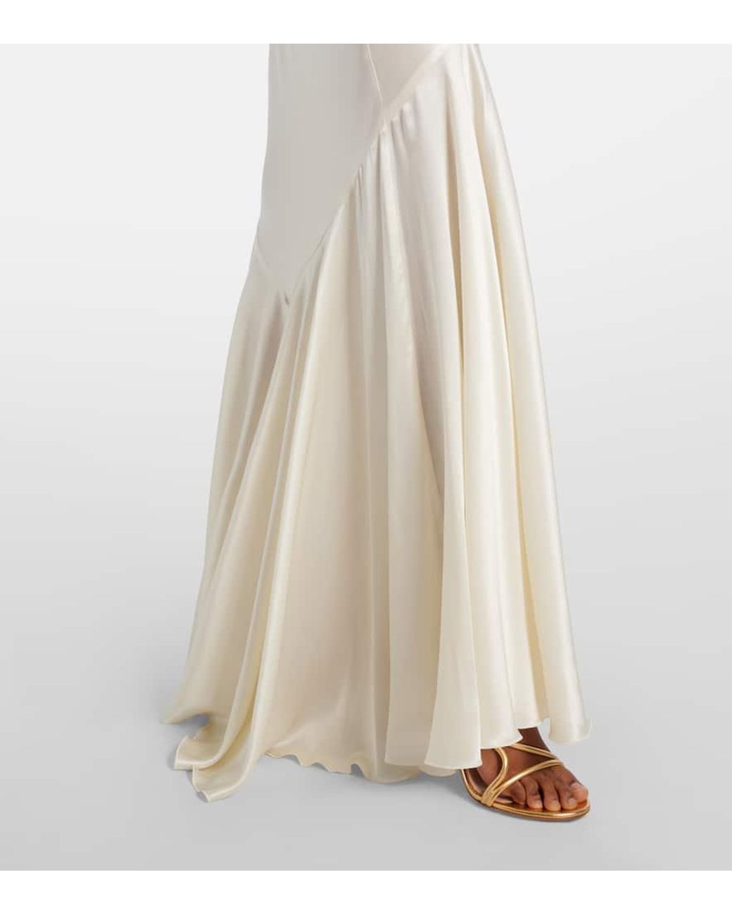 nina ricci open-back satin maxi dress Nina Ricci Pink Mermaid Dress With Open Back 40