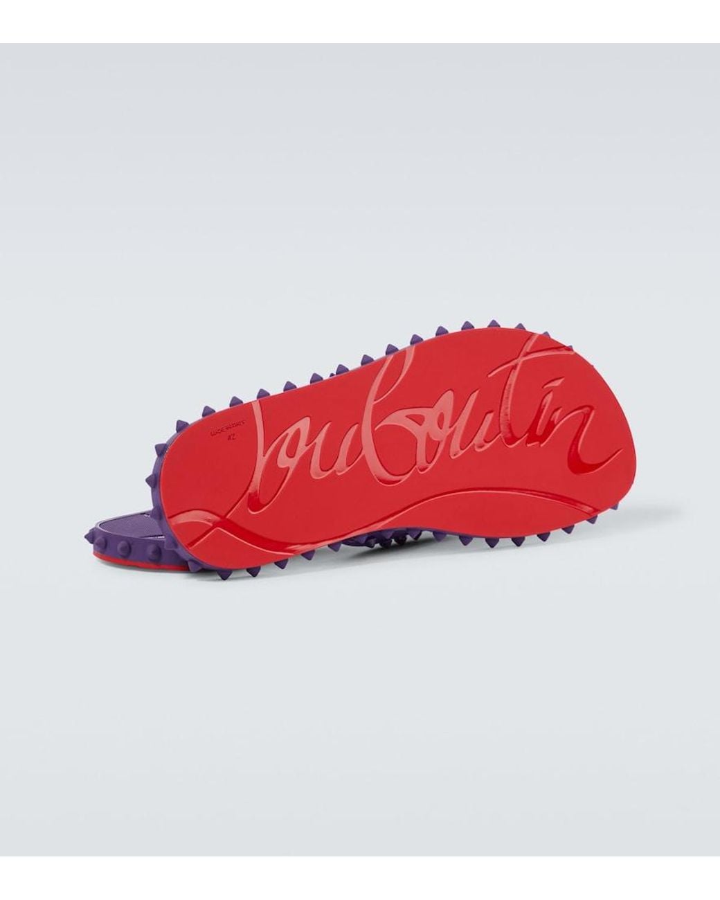 Christian Louboutin Purple Super Loubi Pvc Slides for men