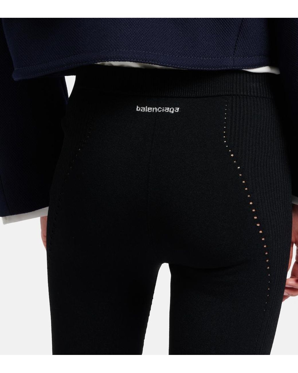 Balenciaga Black Jersey Leggings