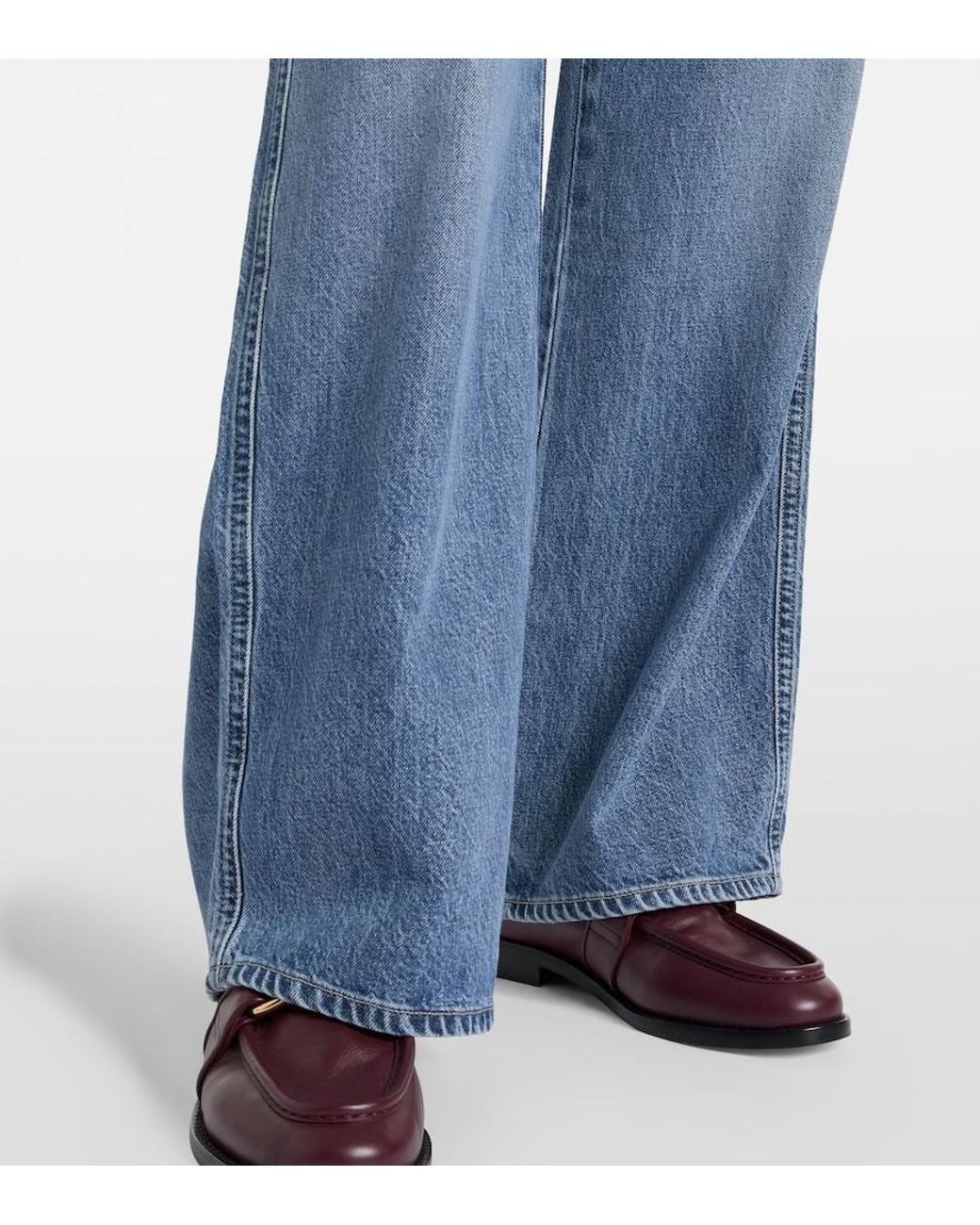 Citizens of Humanity Blue Boardwalk Wide-Leg Jeans