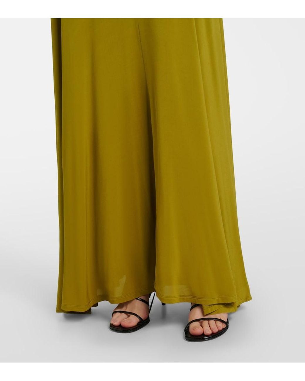 TOVE Green Eira Gathered Maxi Dress