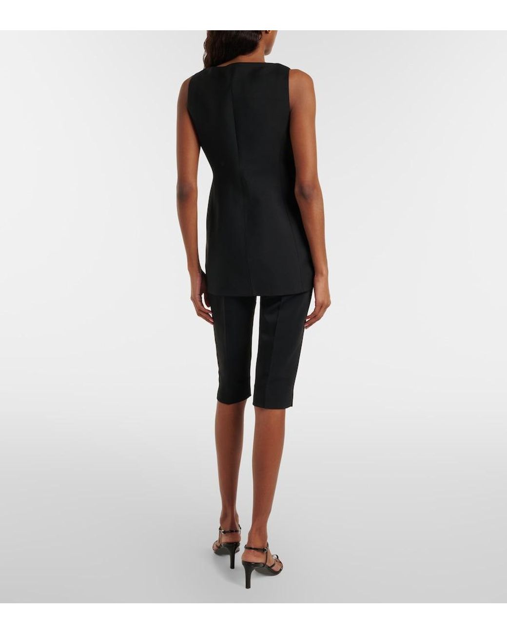 Rohe Black High-Rise Capri Pants