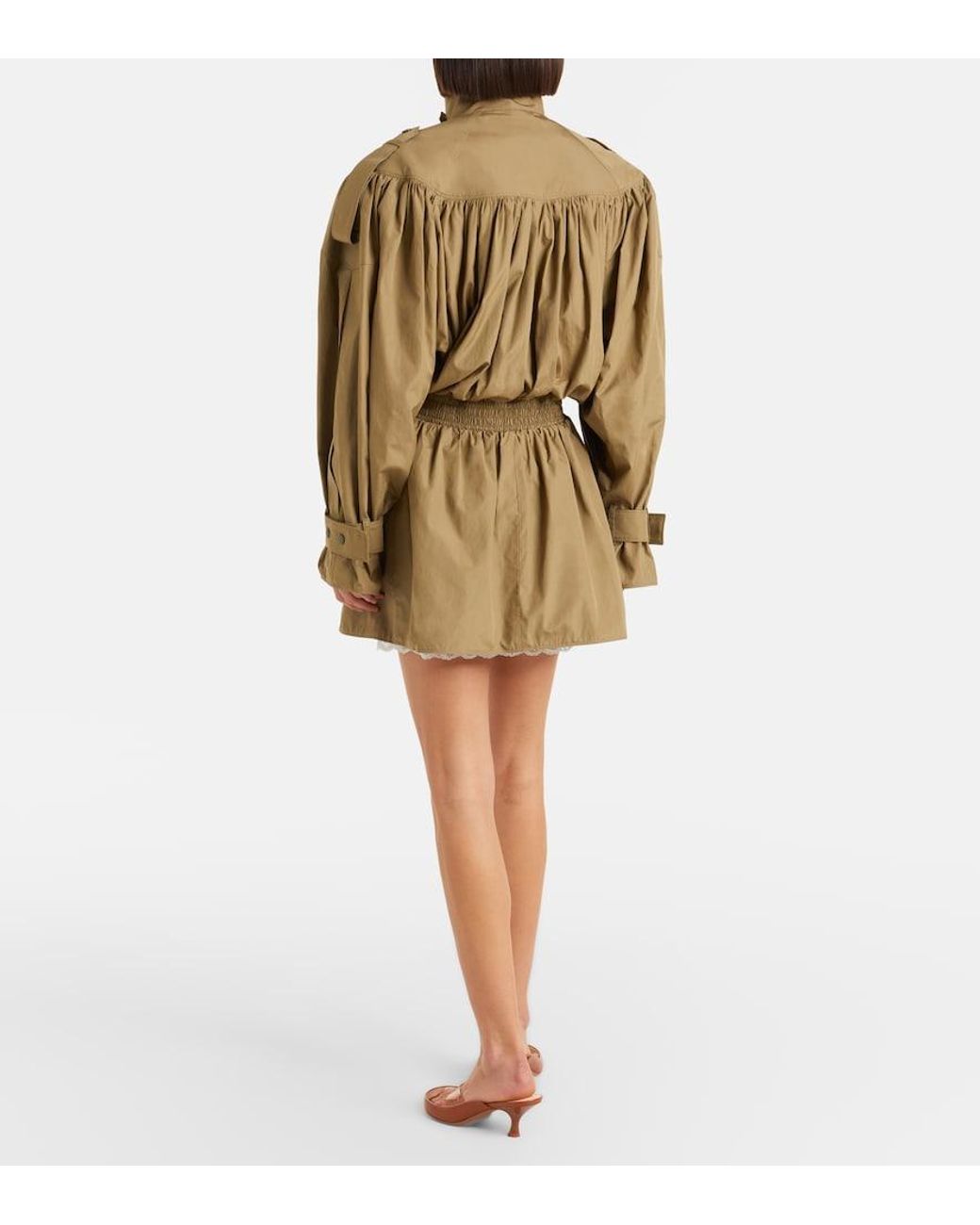 Chloé Natural Cotton Poplin Trench Coat