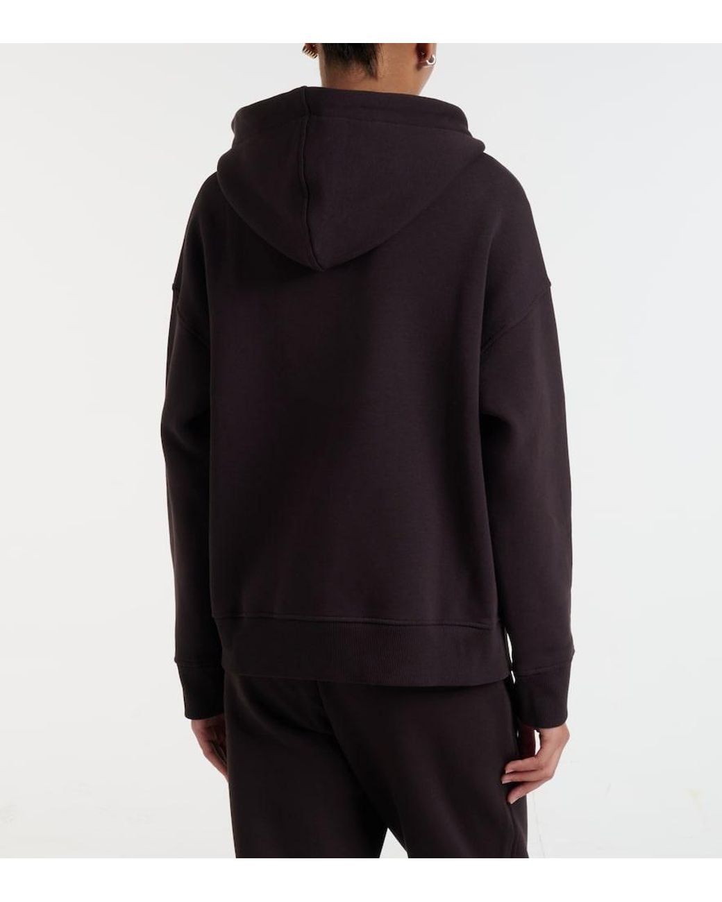 Max Mara Black Cotton-Blend Zip-Up Hoodie