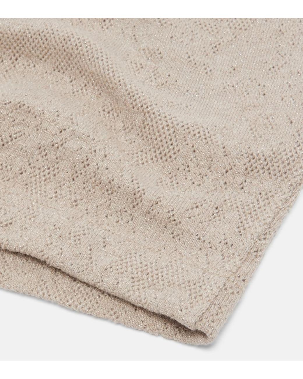 Brunello Cucinelli Natural Knitted Balaclava