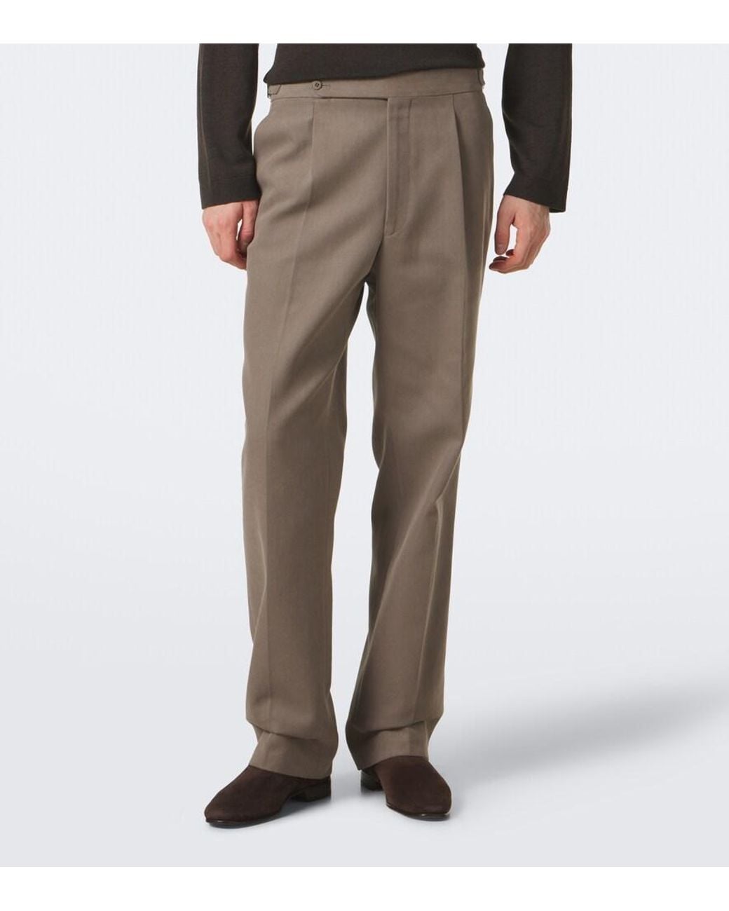 STÒFFA Natural Cotton Wide-Leg Pants for men