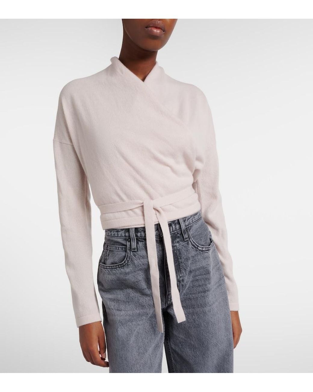 TOVE White Kay Cashmere Cardigan