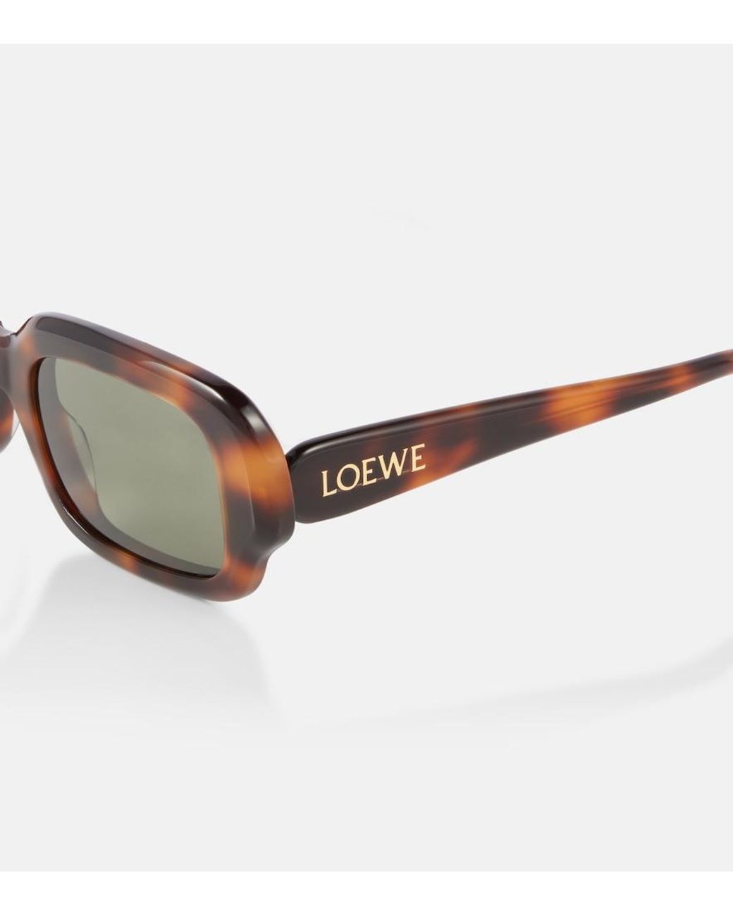 Loewe Brown Slim Rectangular Sunglasses