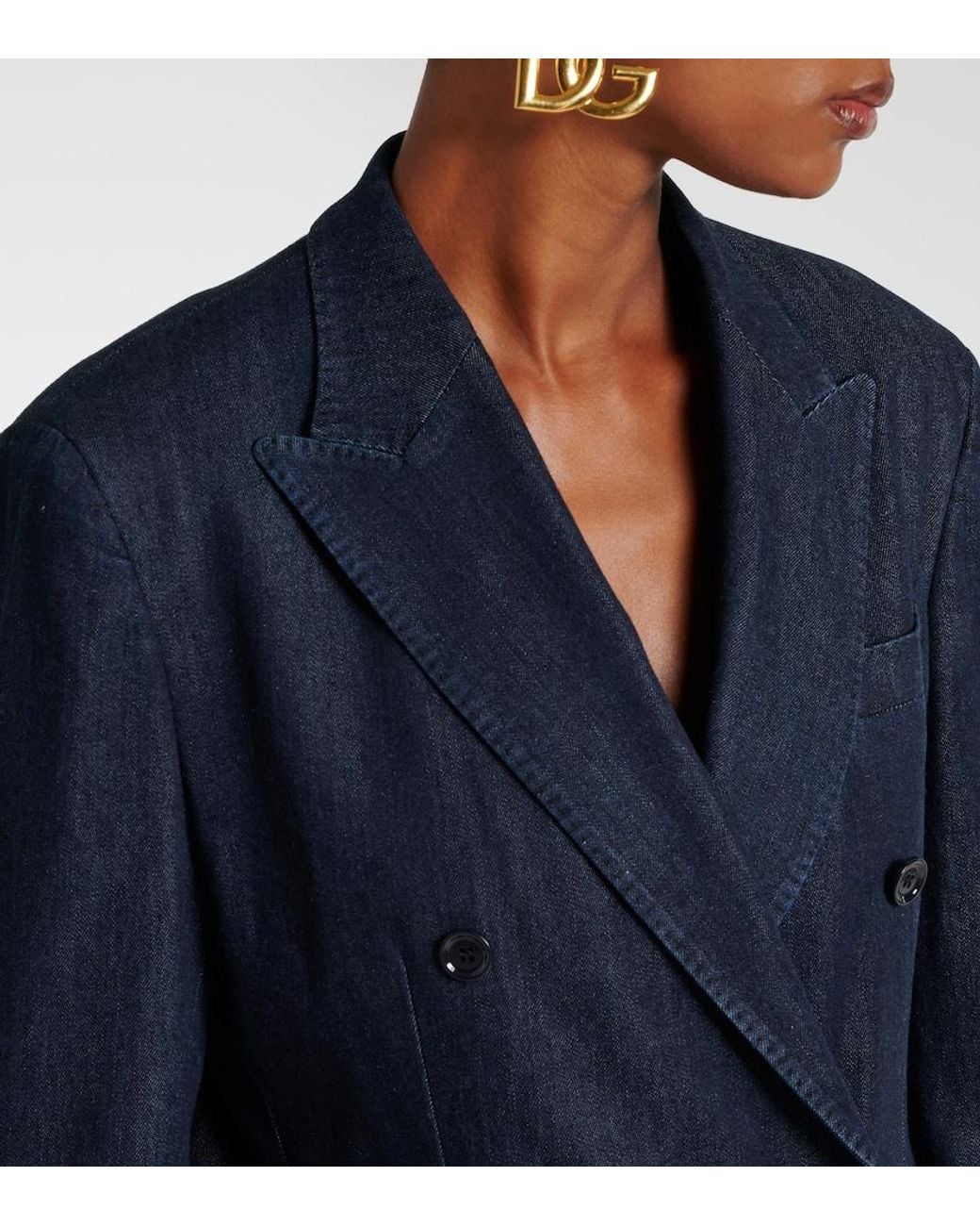 Dolce & Gabbana Blue Denim Blazer