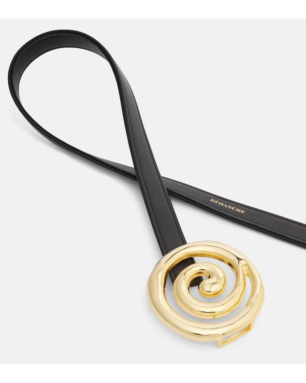 DEHANCHE Metallic Koru Leather Belt