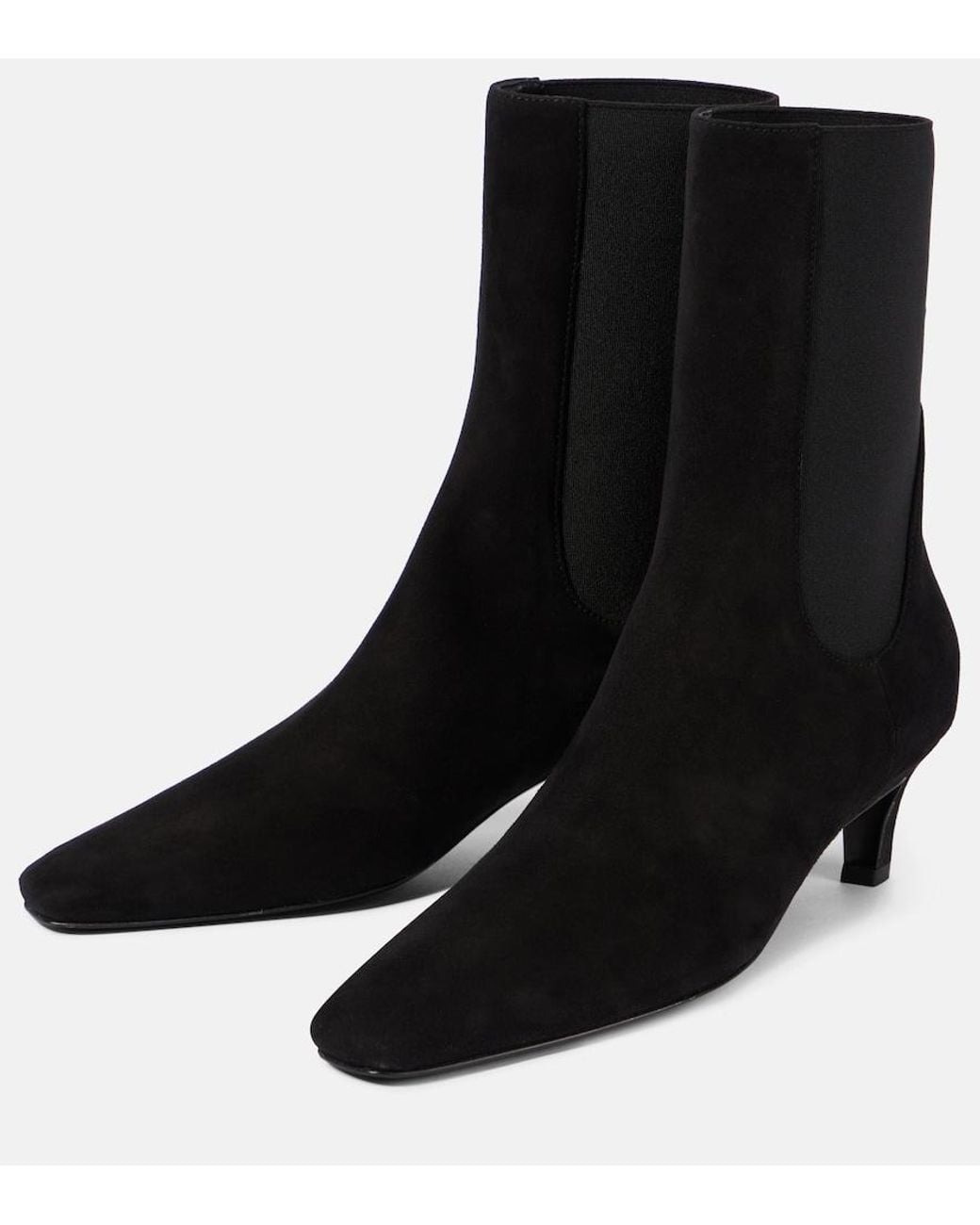 Totême Black 50 Suede Ankle Boots