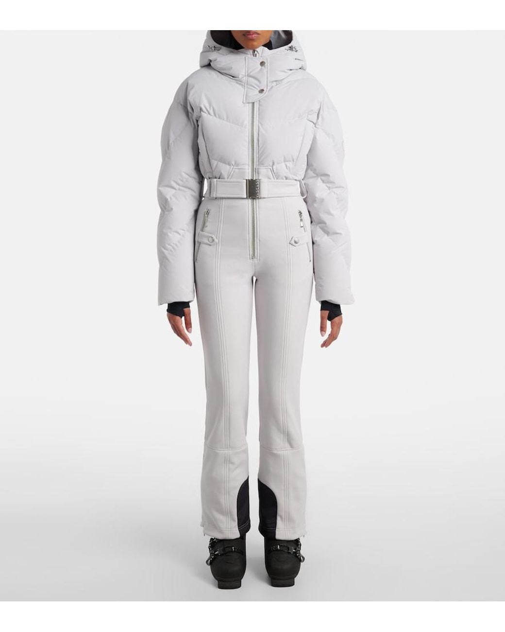 CORDOVA White Ajax Quilted Down Ski Suit