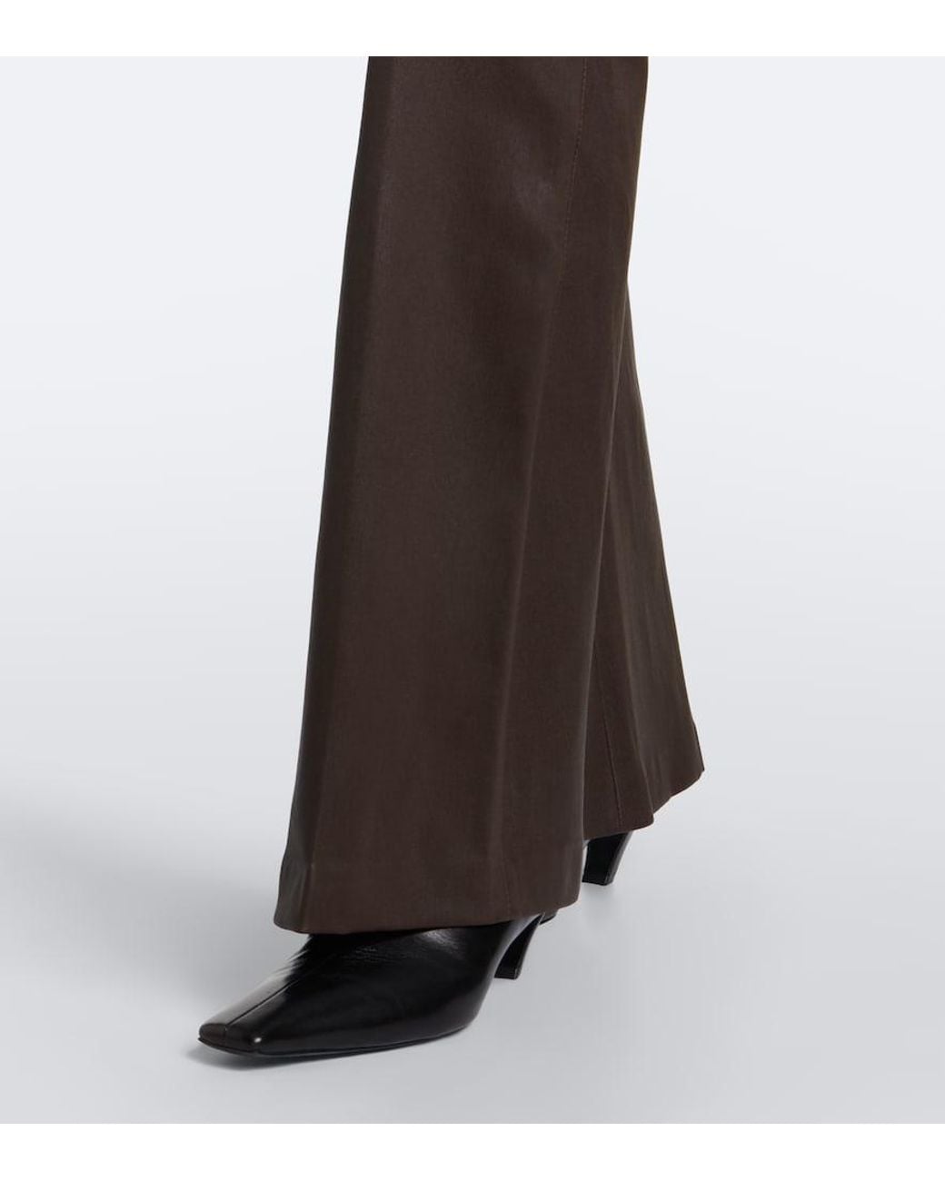 Joseph Gray Tarifa Leather Flared Pants