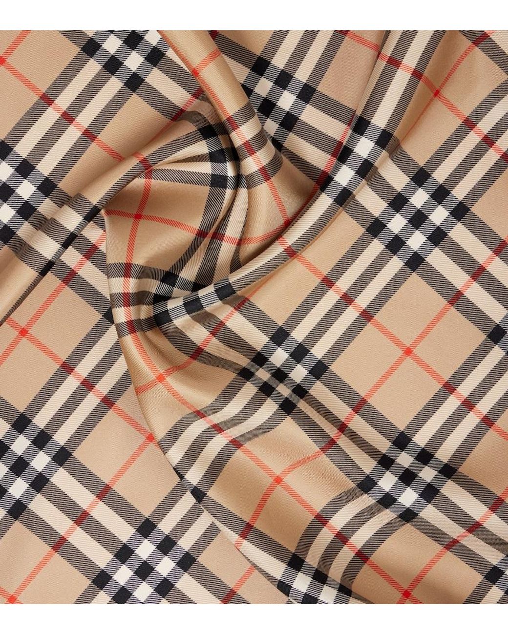 Sciarpa Check di Burberry in Metallic