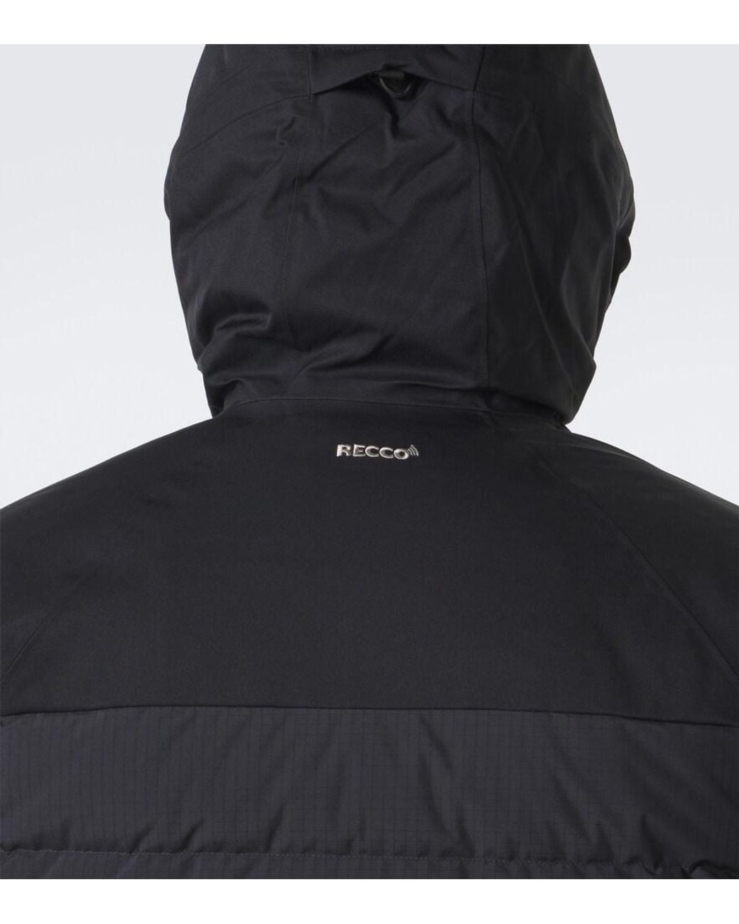 Peak Performance Black Shred Hooded Down Ski Jacket for men