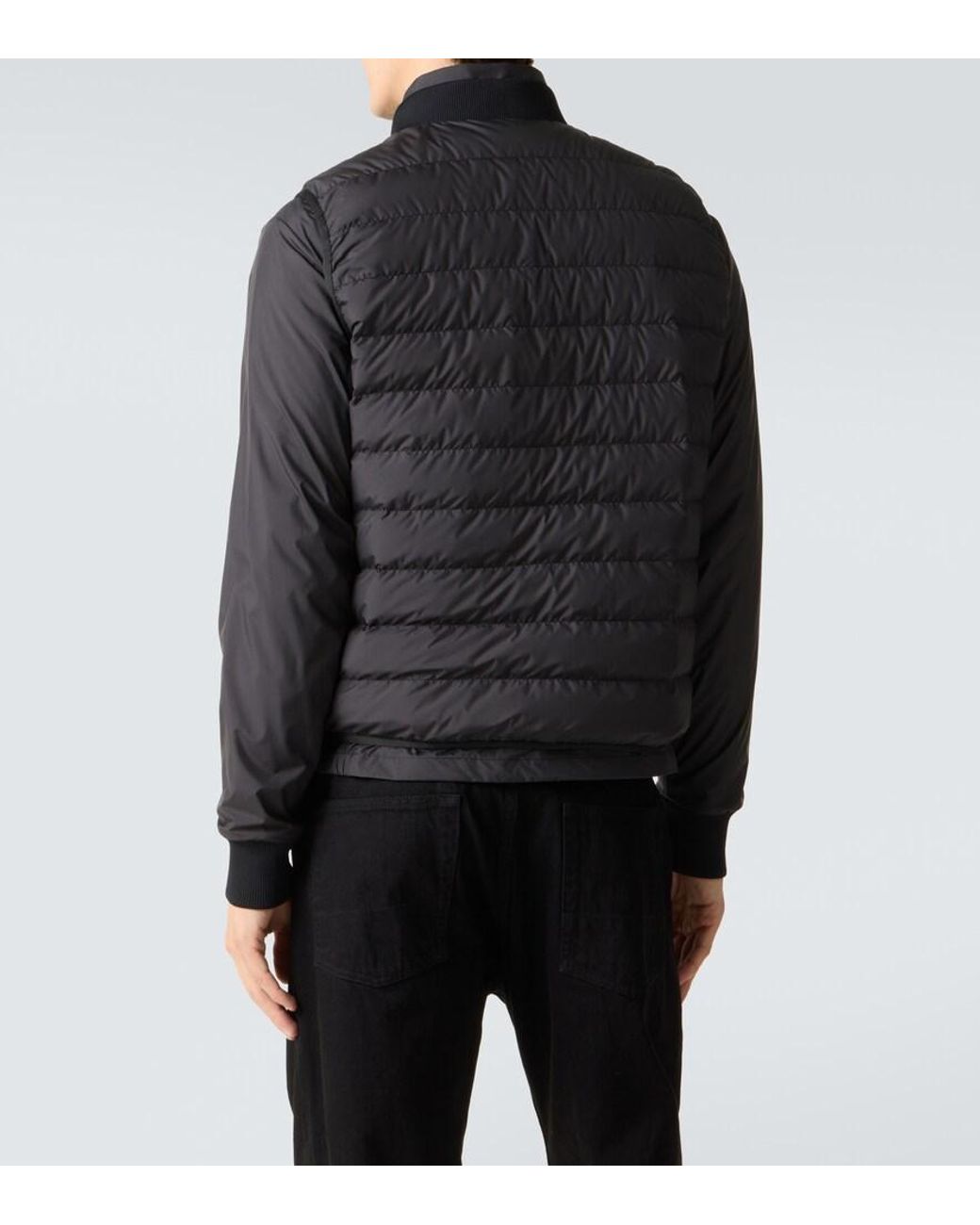 Moncler Black Verney Down-Paneled Jacket for men
