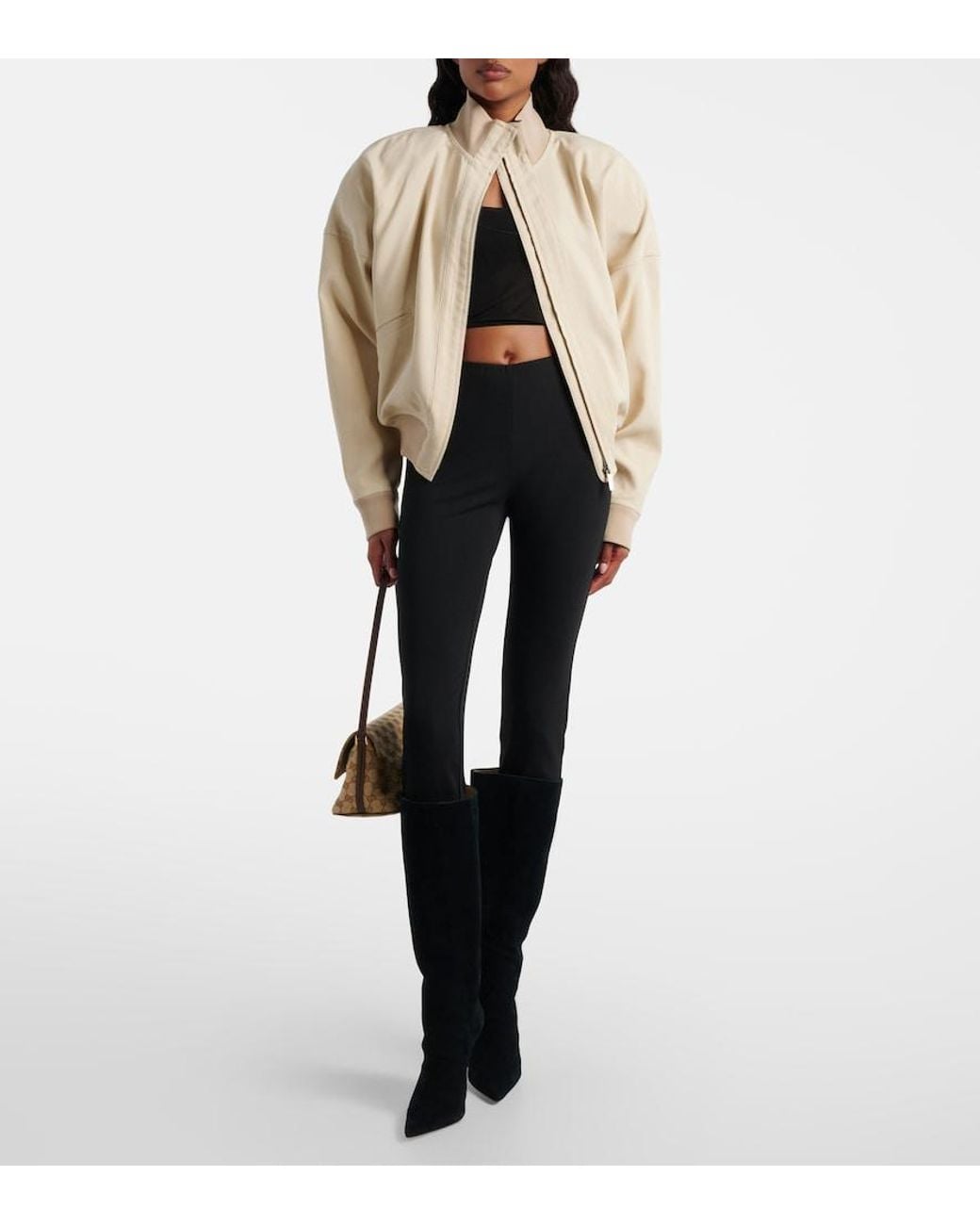 Gucci Black Crepe Jersey Slim Pants