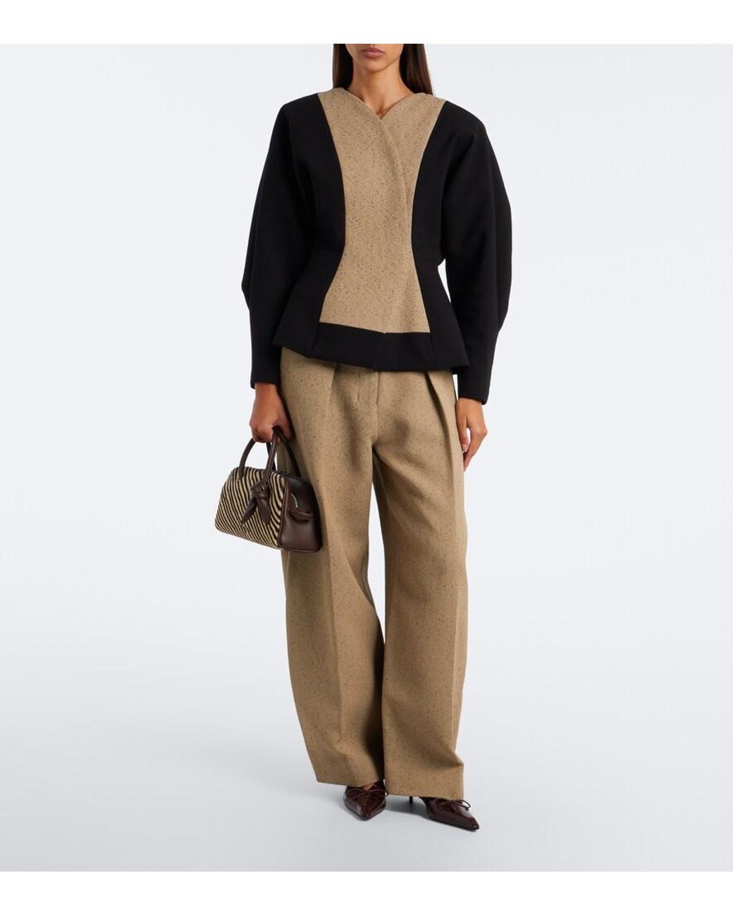 Jacquemus Multicolor Turismo Small Calf Hair Bowling Bag