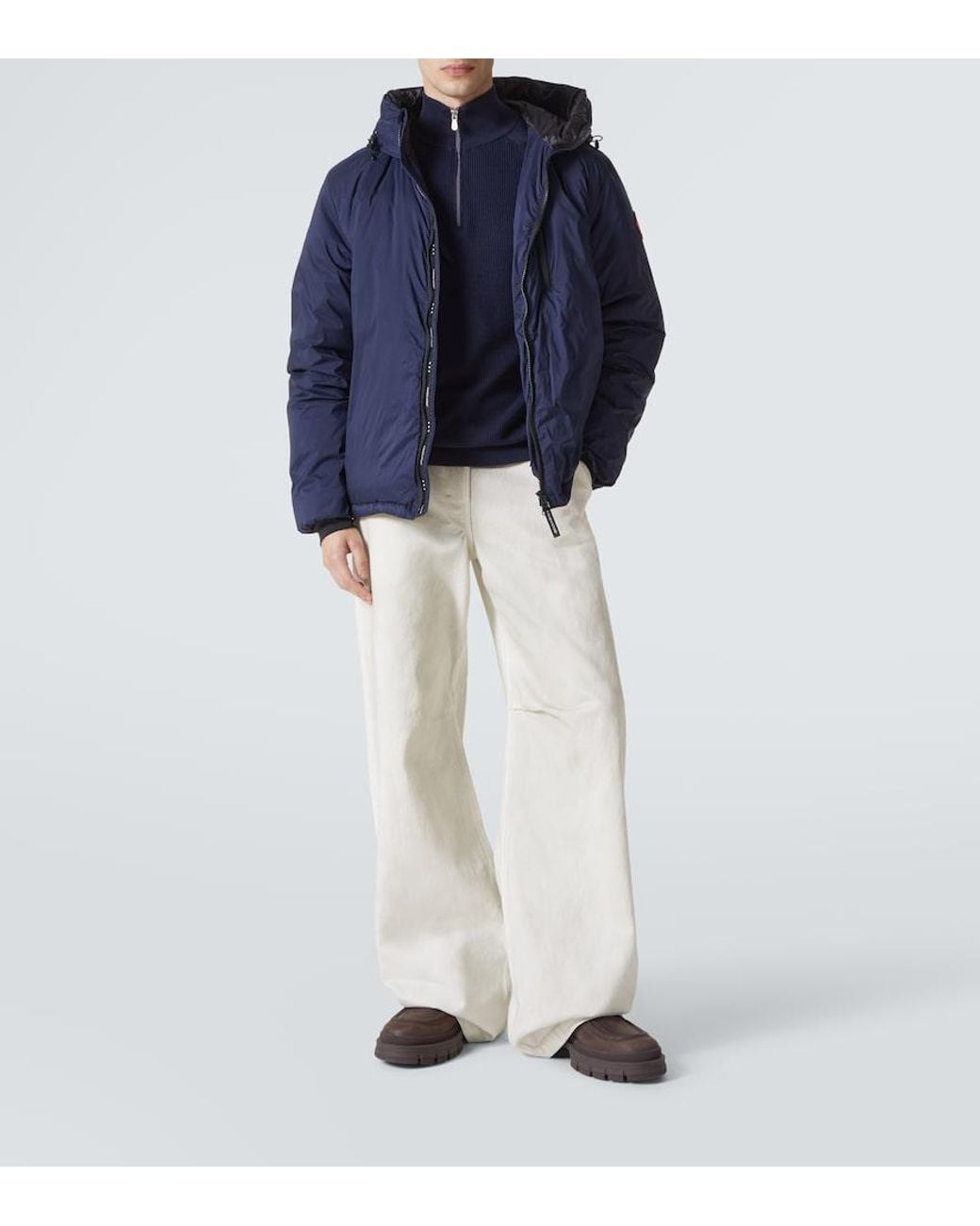 Canada Goose Blue Lodge Hooded Ripstop Shell Jacket for men