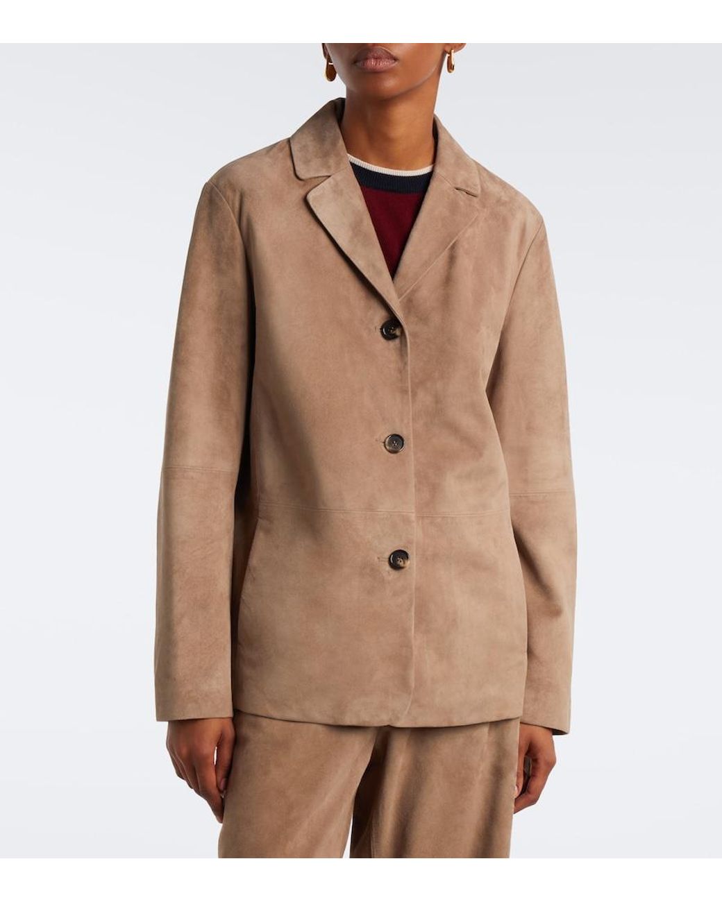 Max Mara Brown Suede Jacket
