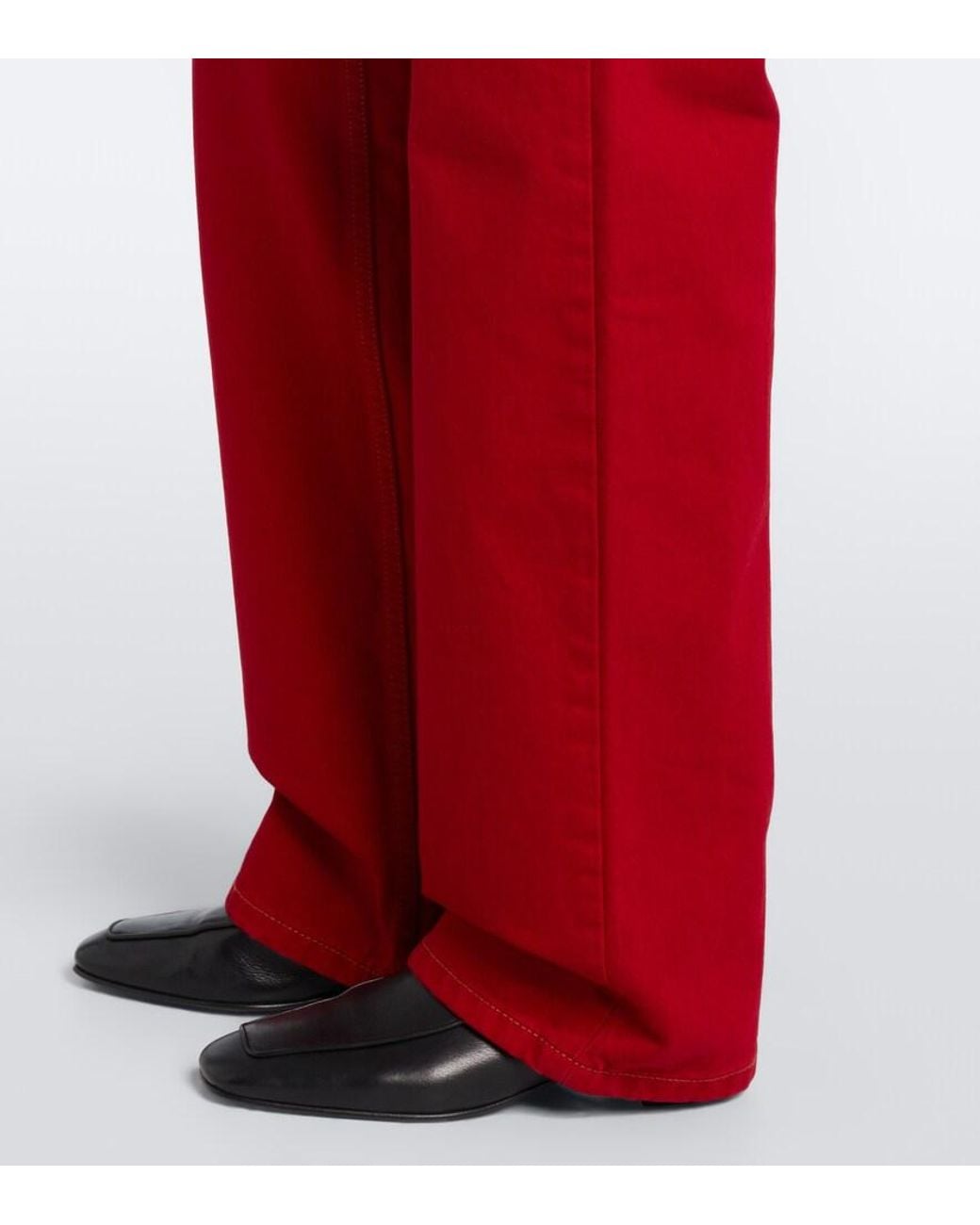 Jeans Anchos AMI de color Red