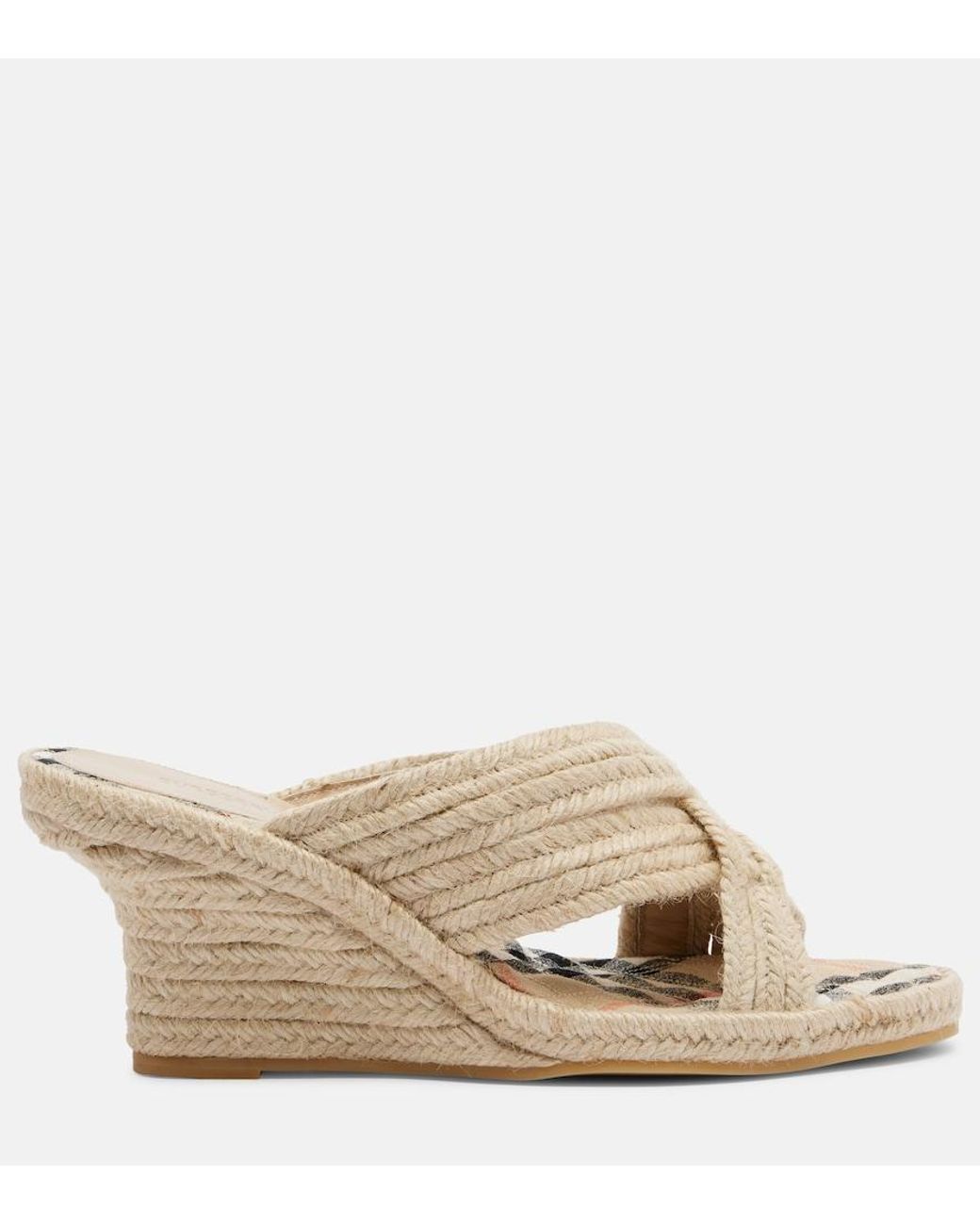 Espadrilles Compensees Burberry en coloris Natural