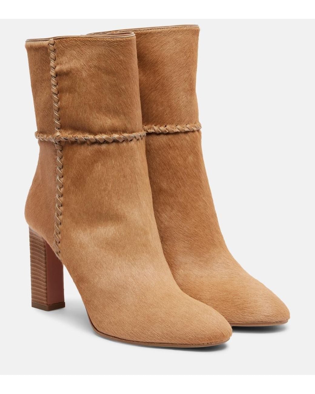 Aquazzura Brown Indy 85 Bootie