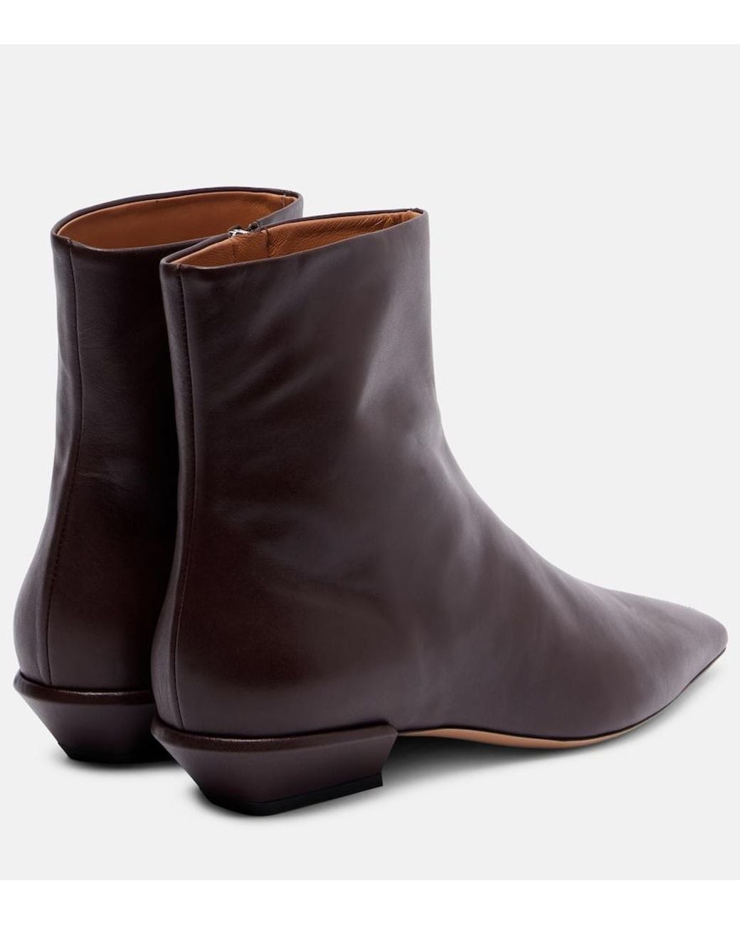 Paris Texas Brown Bettina 25 Leather Ankle Boots