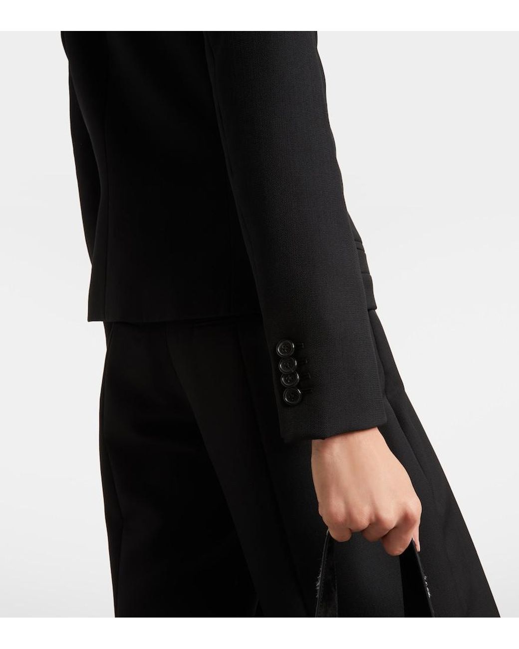 Khaite Black Nara Wool Jacket