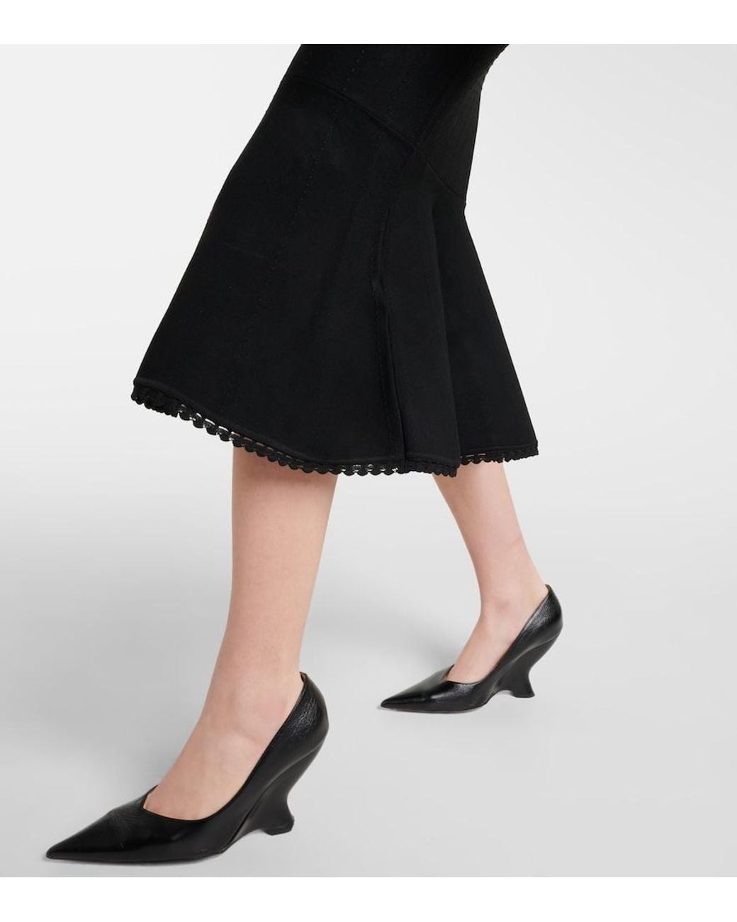 Victoria Beckham Black Midi Skirts