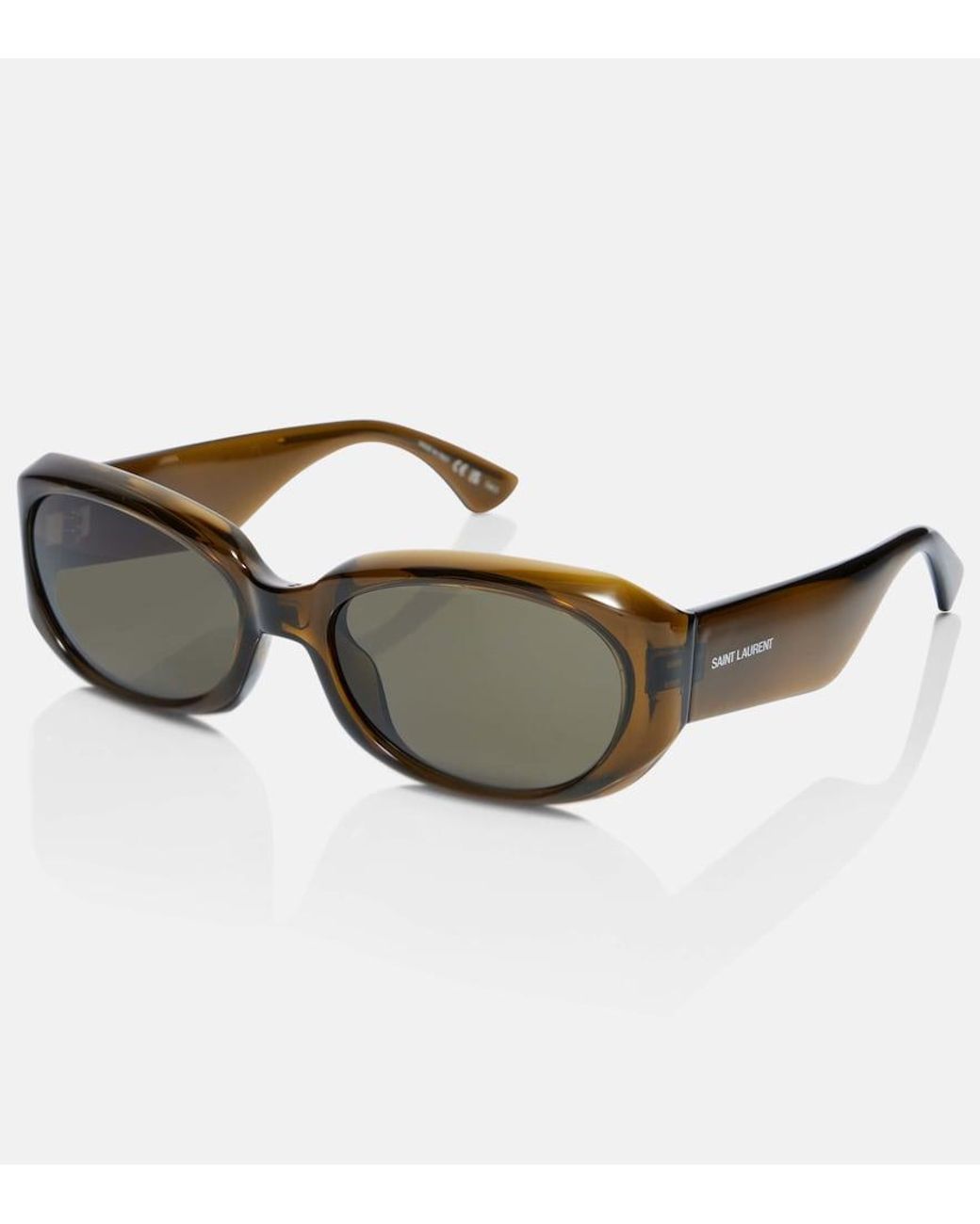 Saint Laurent Brown Sl 868 Oval Sunglasses