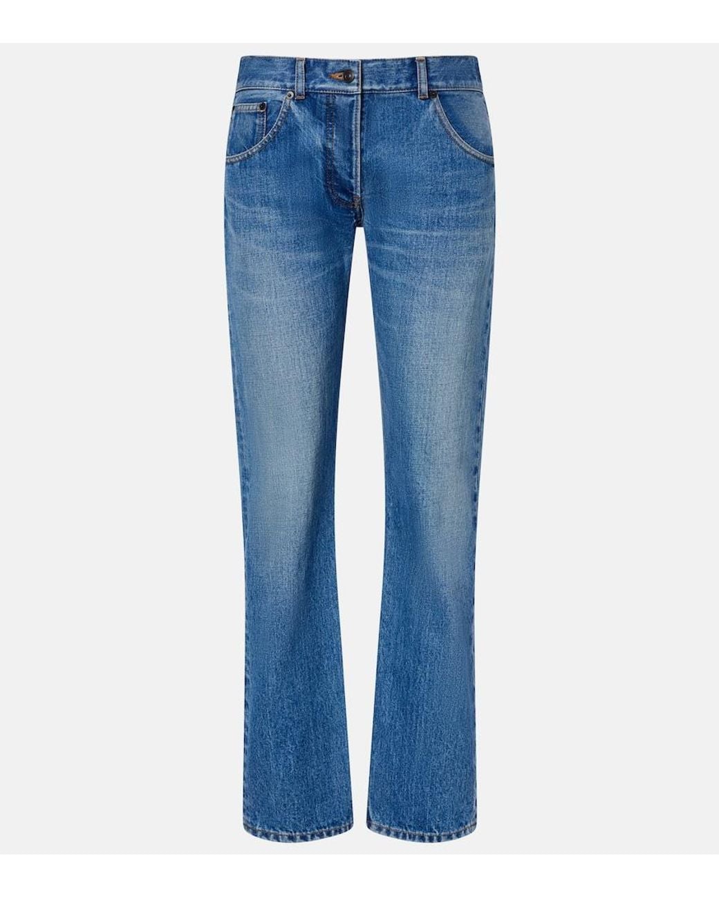 The Row Blue Fima Straight Jeans