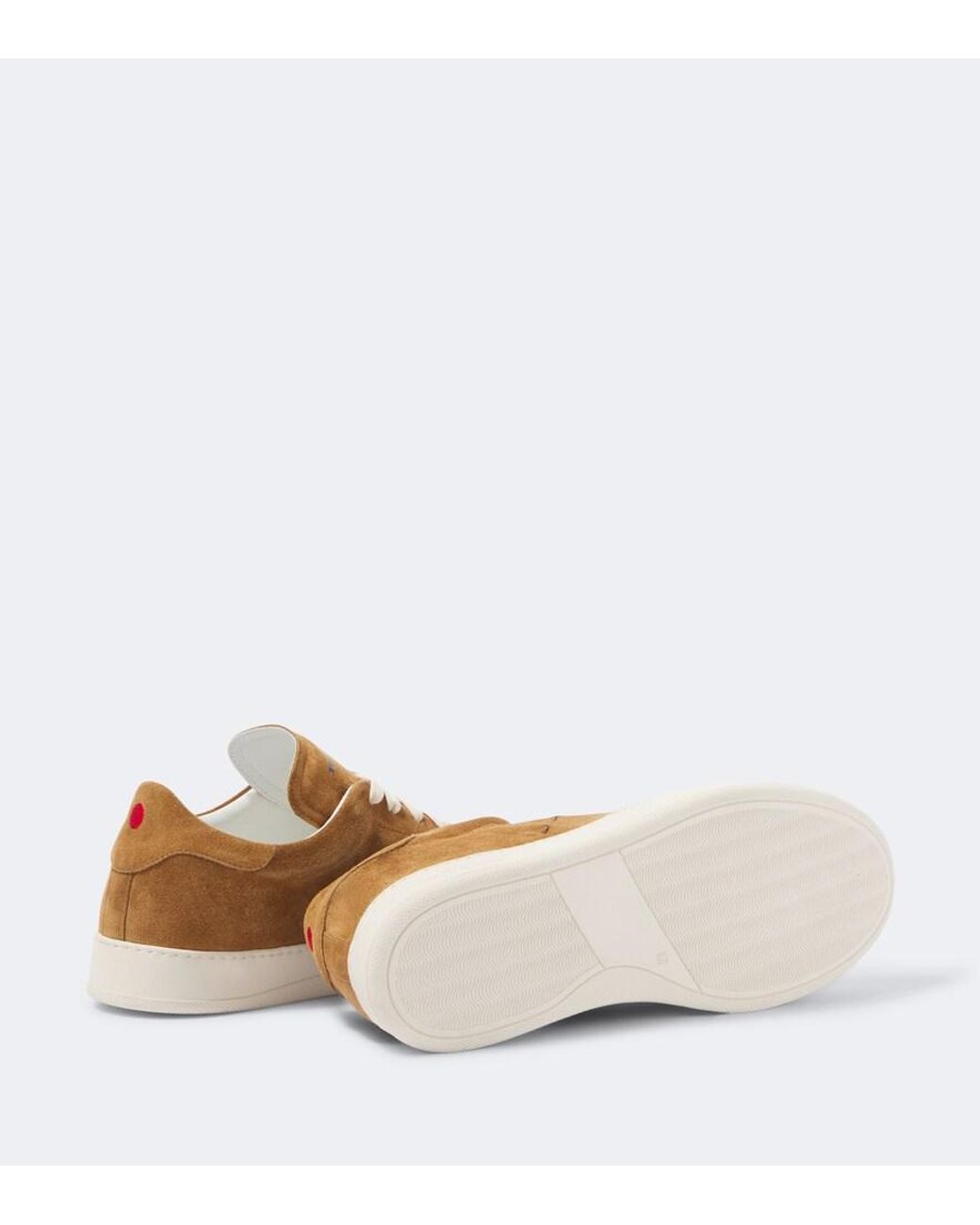 Kiton Brown Suede Sneakers for men