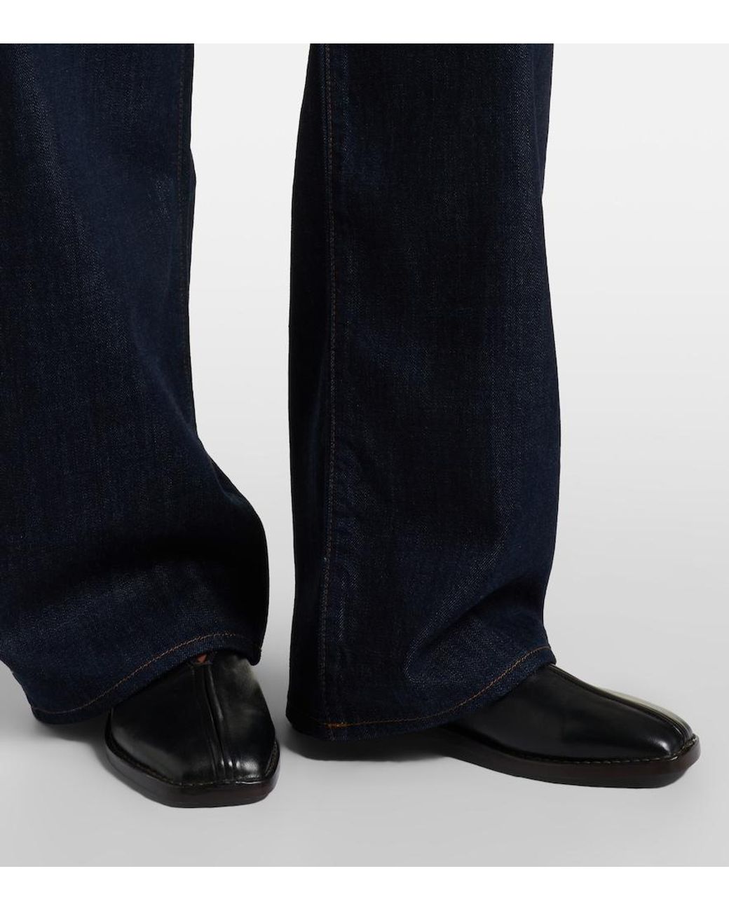 FRAME Blue The Off Duty Wide-Leg Jeans