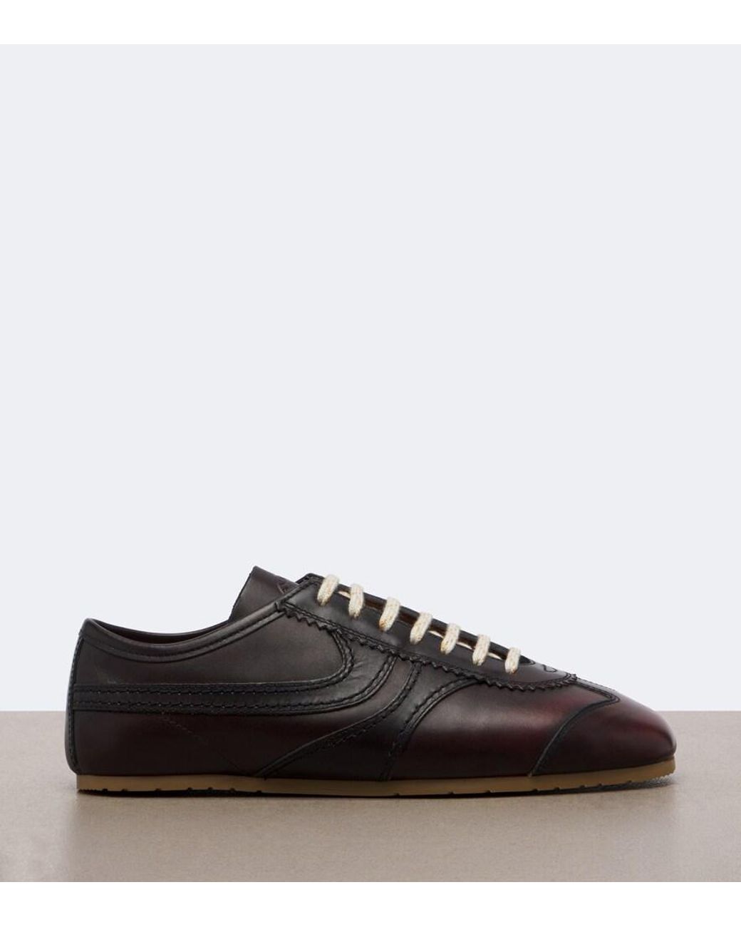 Dries Van Noten Brown Leather Sneakers