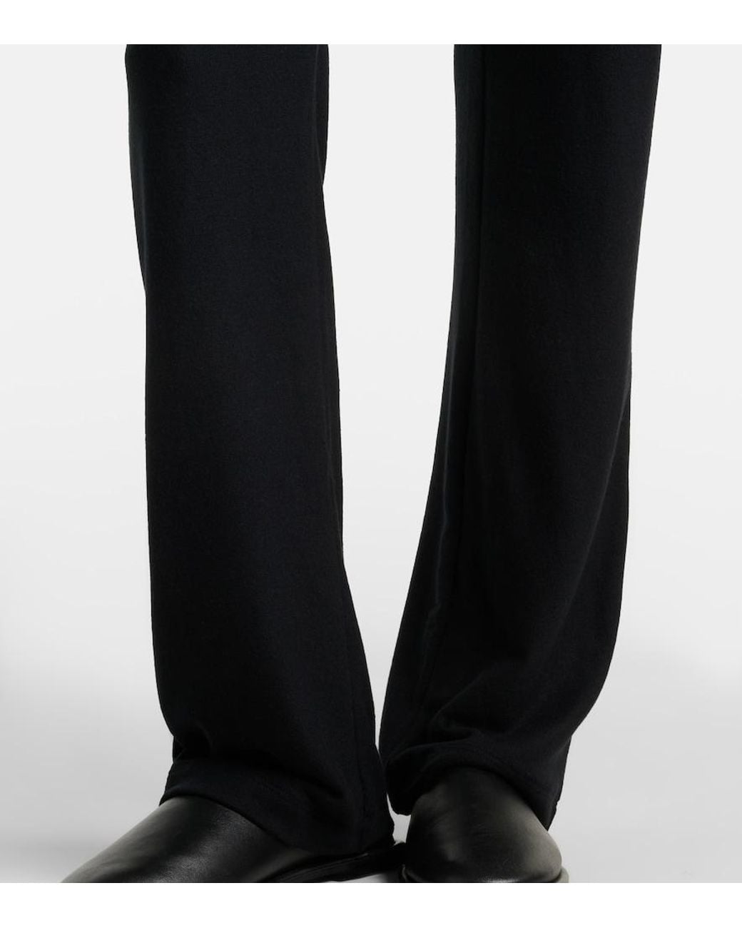 Leset Black Lauren High-Rise Straight Pants